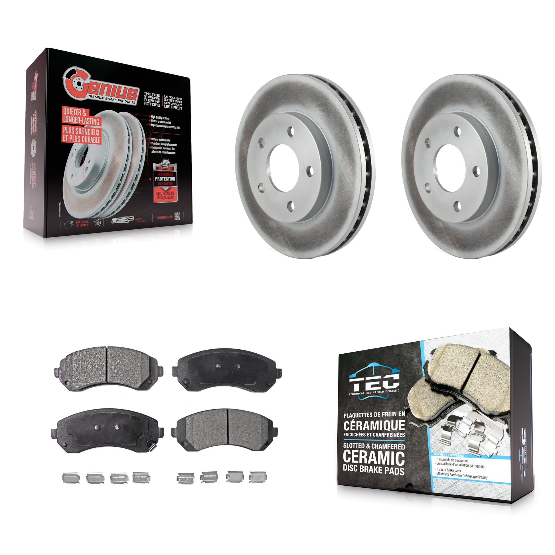 Transit Auto KGT-100015 Disc Brake Kit for 2001-2007 Buick Rendezvous, Pontiac Aztek - Front