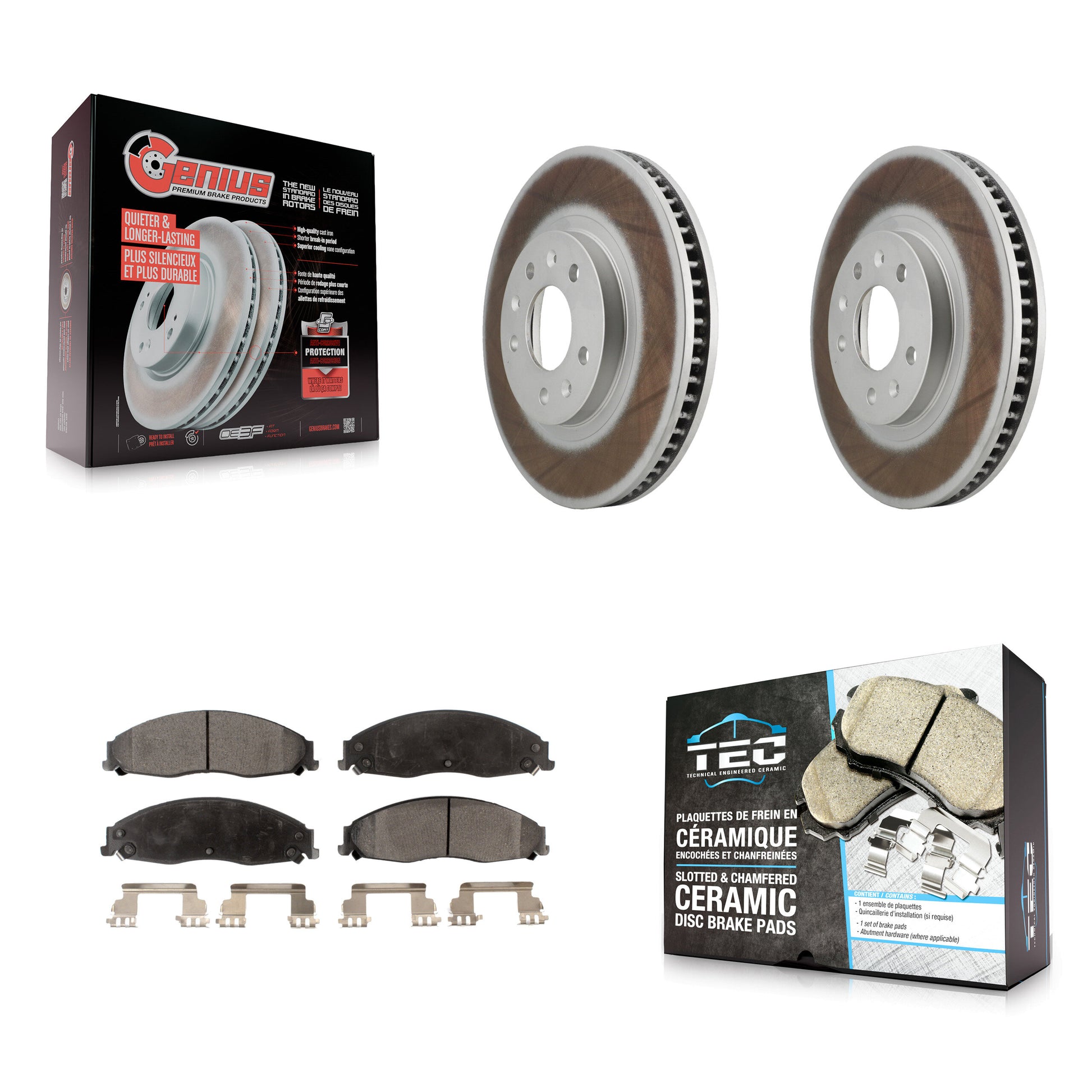 Transit Auto KGT-100022 Disc Brake Kit for 2003-2007 Cadillac CTS - Front