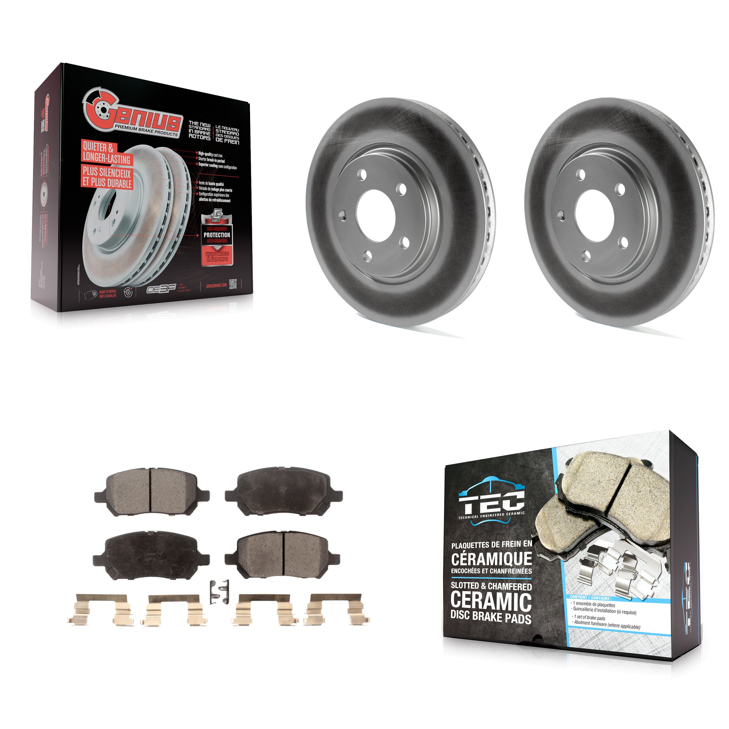 Transit Auto KGT-100026 Disc Brake Kit for 2007-2010 Pontiac G5 - Front