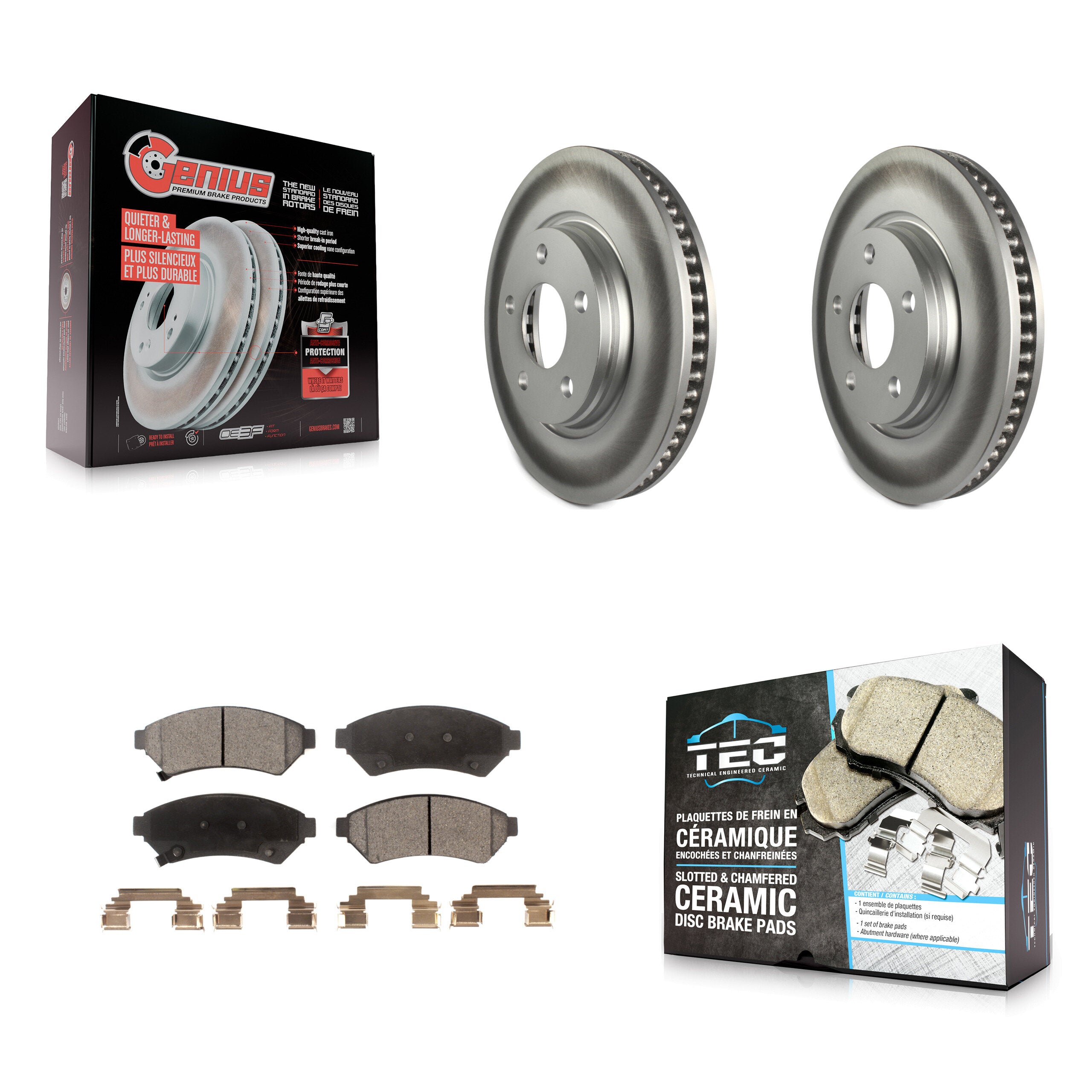 Transit Auto KGT-100027 Disc Brake Kit for 2004-2009 Buick Allure, Buick LaCrosse and More - Front