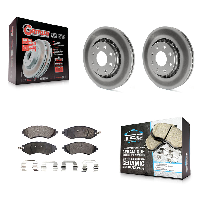 Transit Auto KGT-100028 Disc Brake Kit for 1999-2016 Chevrolet Spark EV, Chevrolet Spark and More - Front
