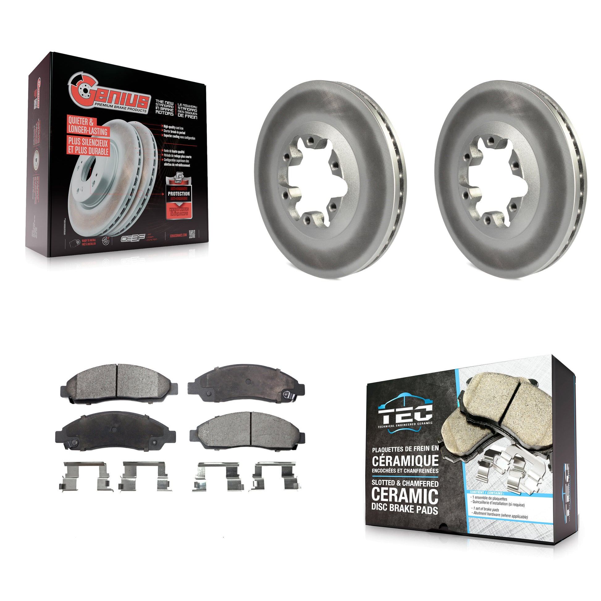 Transit Auto KGT-100029 Disc Brake Kit for 2004-2008 Isuzu i-290, Isuzu i-370 and More - Front
