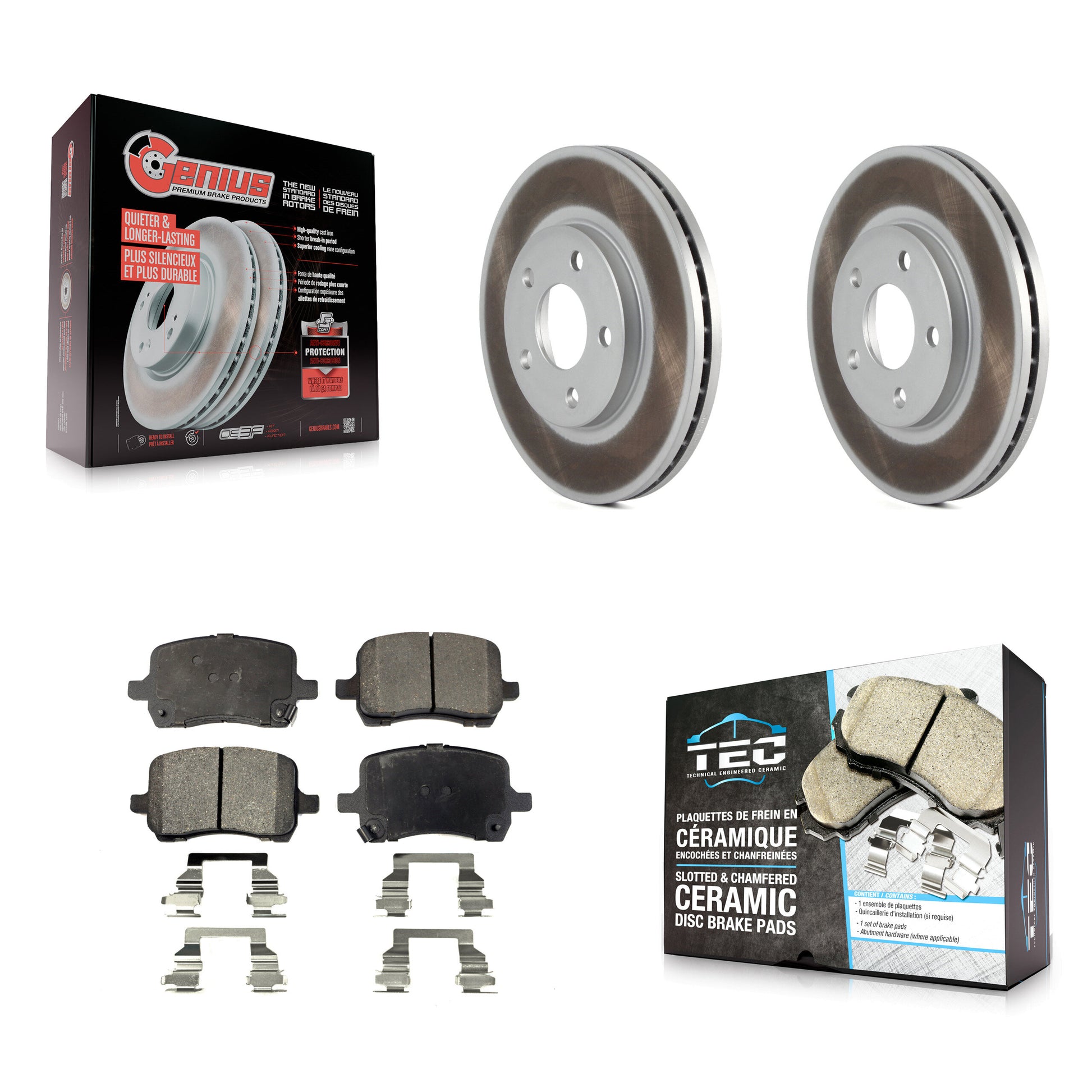 Transit Auto KGT-100030 Disc Brake Kit for 2004-2006 Chevrolet Malibu - Front