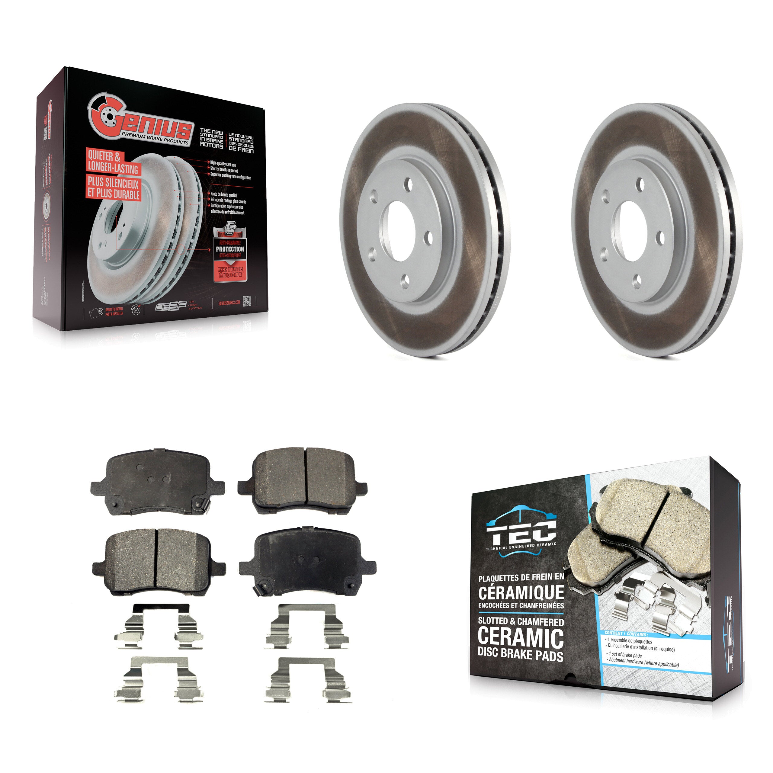 Transit Auto KGT-100030 Disc Brake Kit for 2004-2006 Chevrolet Malibu - Front