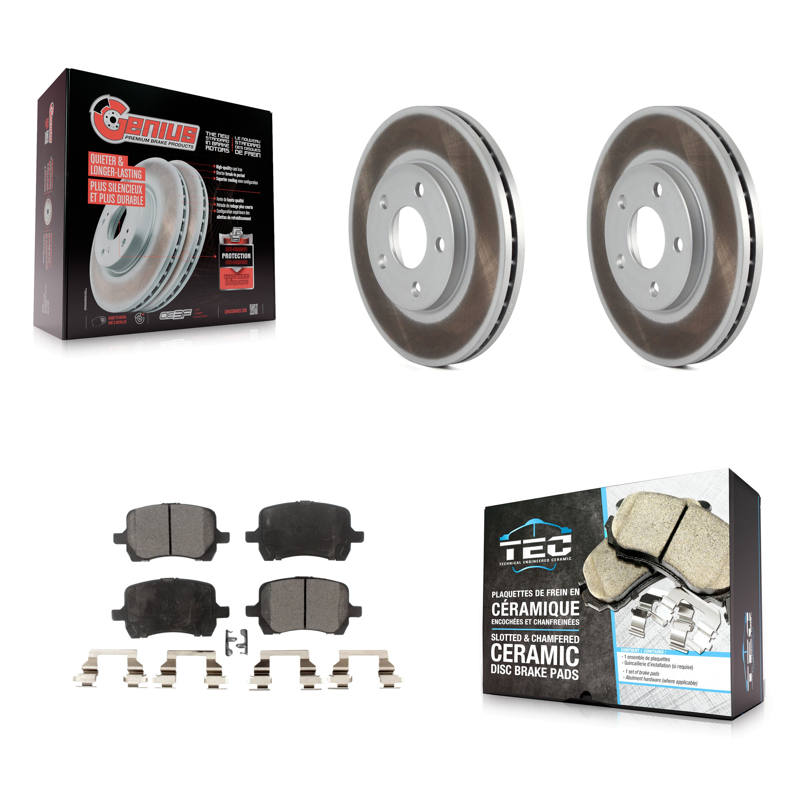 Transit Auto KGT-100031 Disc Brake Kit for 2004-2008 Chevrolet Malibu, Pontiac G6 - Front
