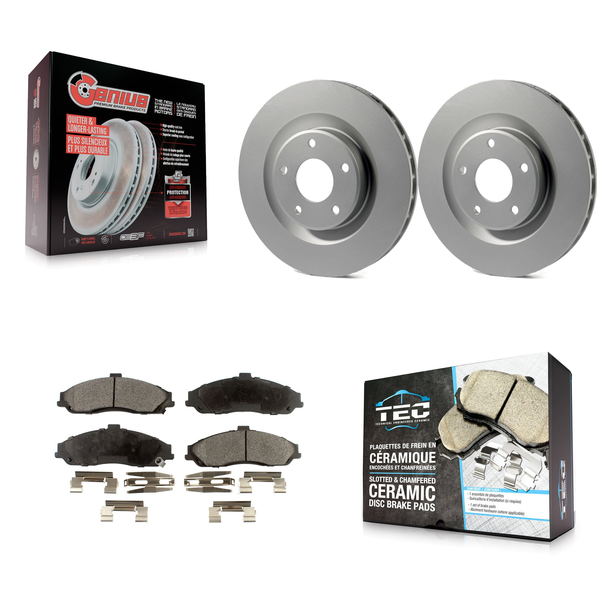 Transit Auto KGT-100032 Disc Brake Kit for 2004-2013 Chevrolet Corvette, Cadillac XLR - Front
