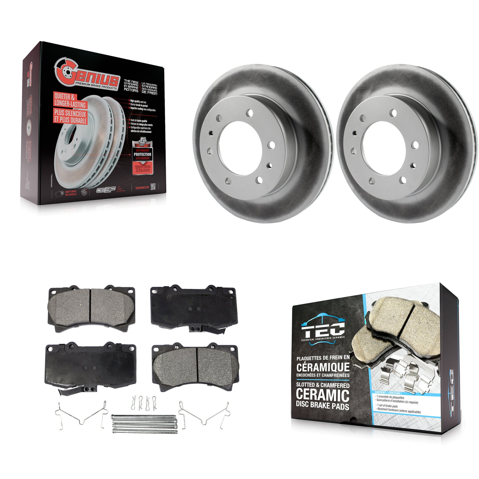 Transit Auto KGT-100040 Disc Brake Kit for 2006-2010 Hummer H3T, Hummer H3 - Front