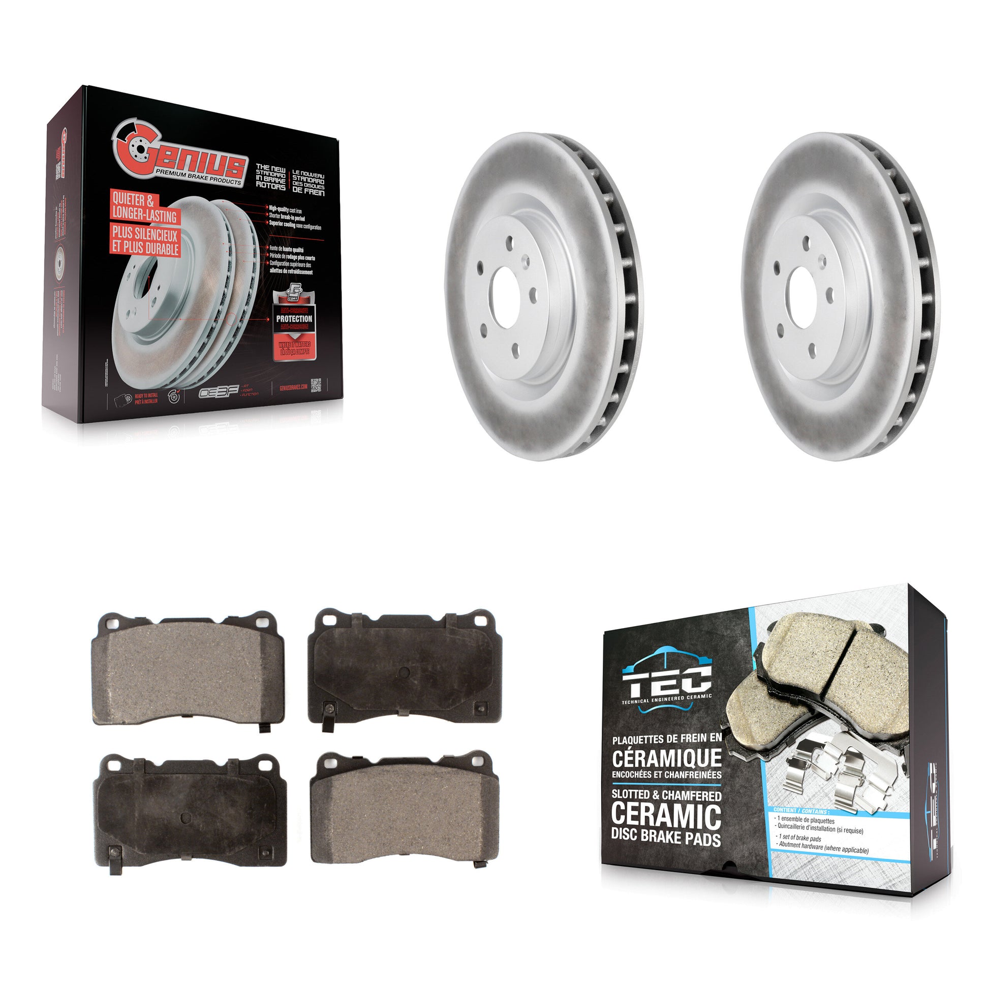 Transit Auto KGT-100056 Disc Brake Kit for 2009-2013 Buick Regal, Pontiac G8 - Front