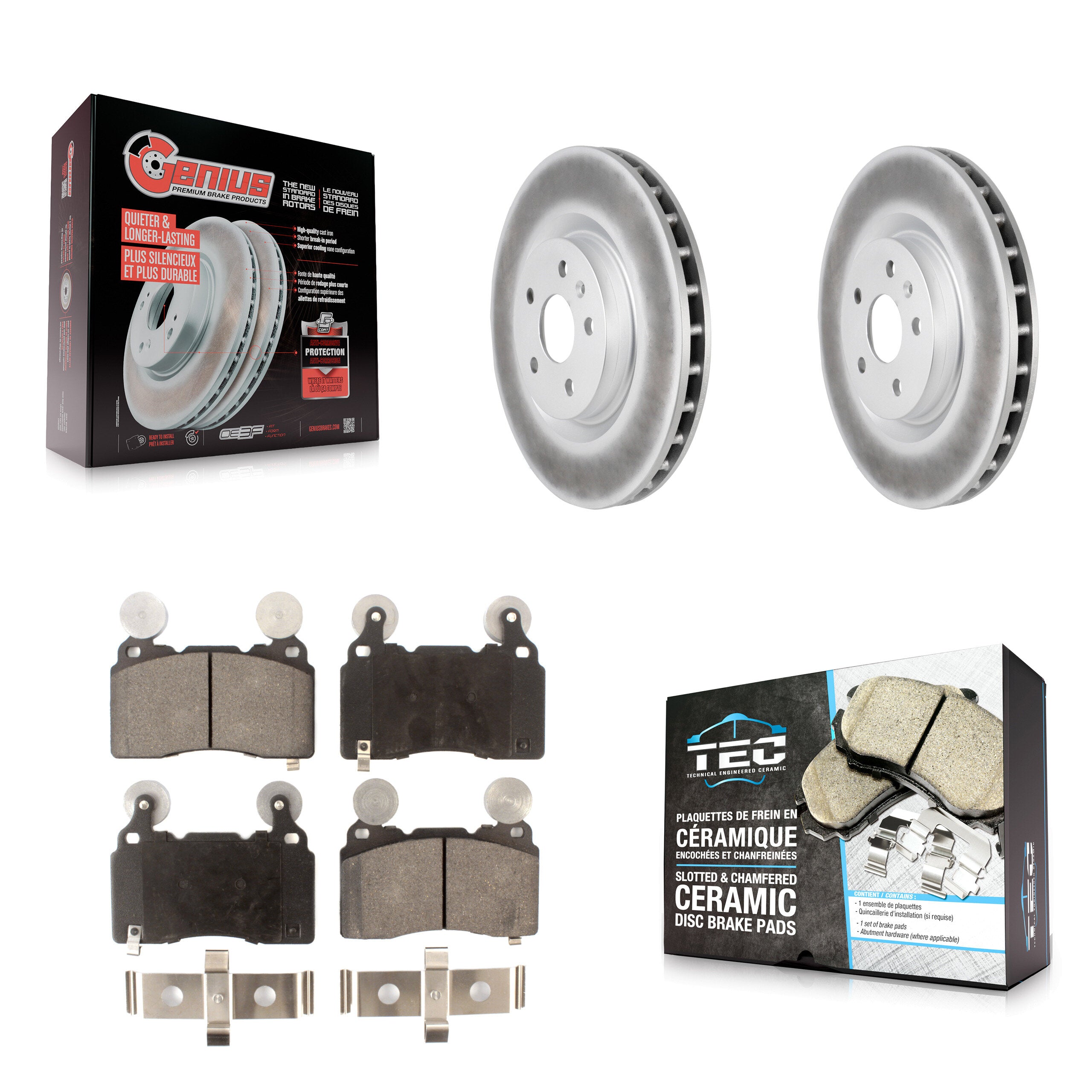 Transit Auto KGT-100058 Disc Brake Kit for 2010-2017 Chevrolet SS, Chevrolet Camaro - Front
