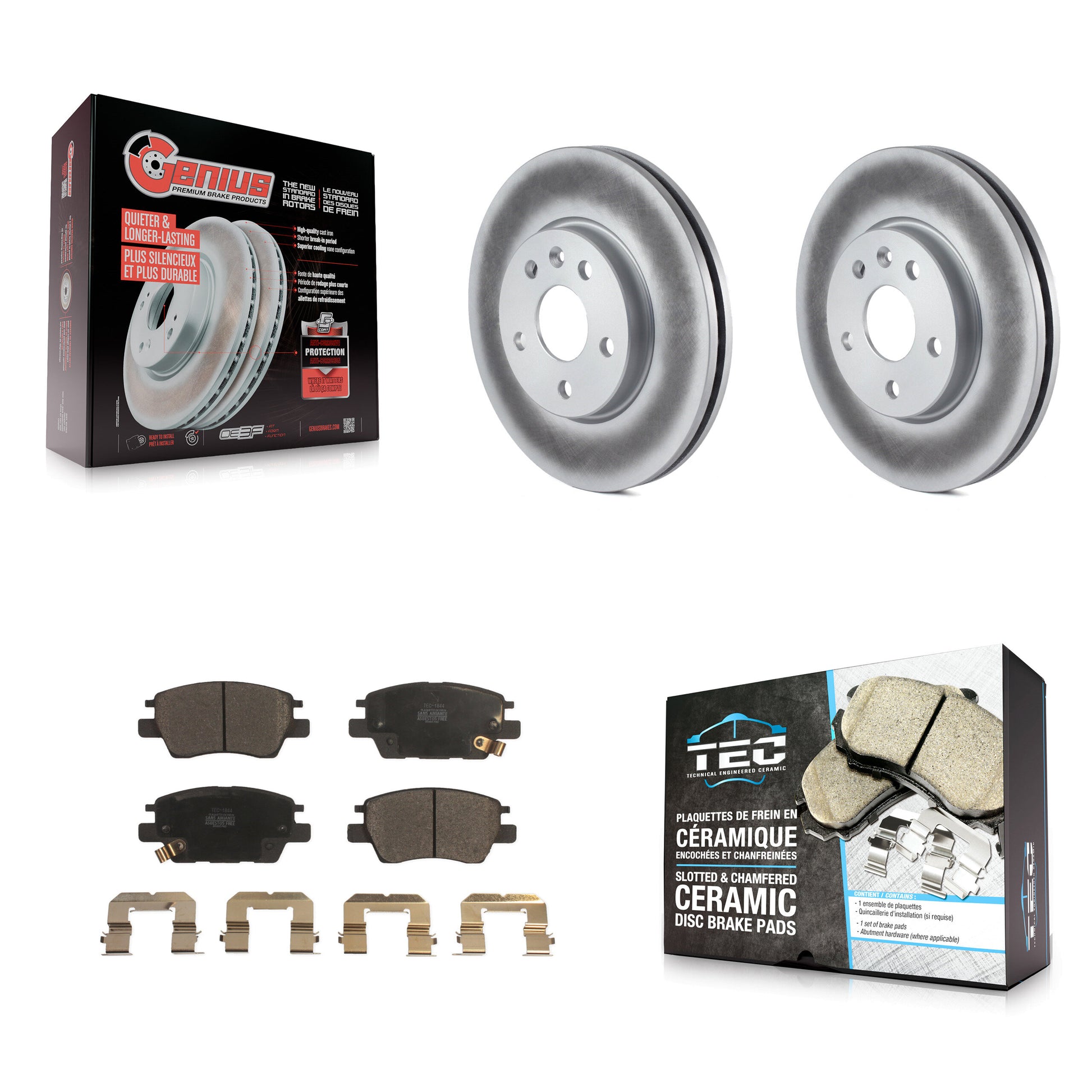 Transit Auto KGT-100061 Disc Brake Kit for 2016-2023 Chevrolet Bolt EUV, Chevrolet Bolt EV and More - Front