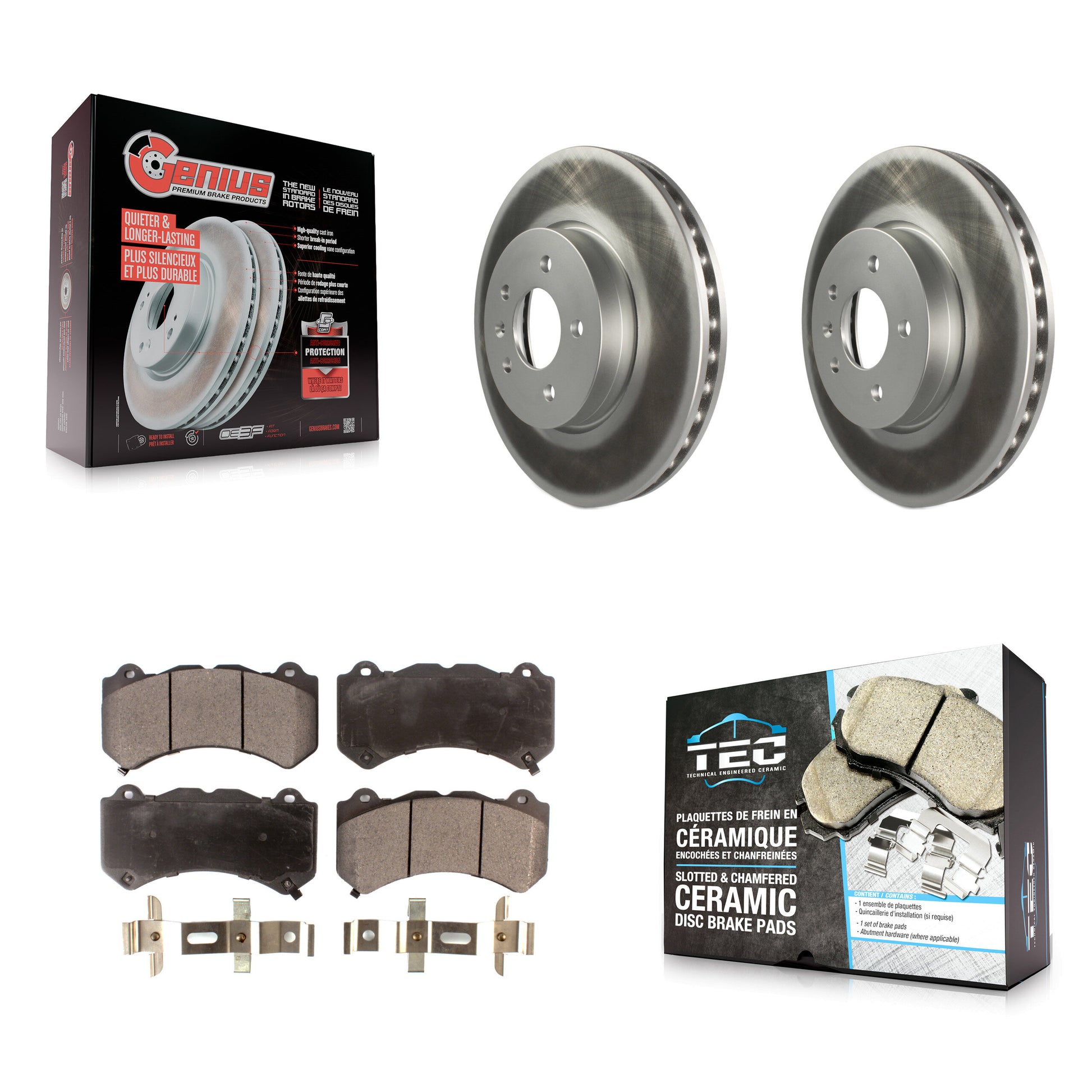 Transit Auto KGT-100071 Disc Brake Kit for 2017-2019 Cadillac ATS - Front
