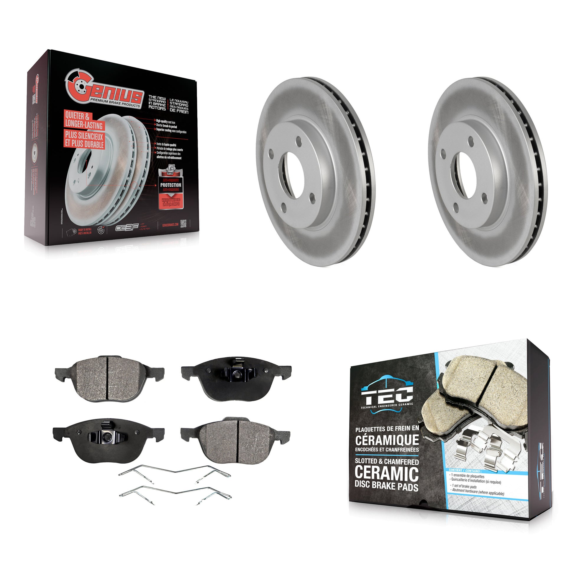 Transit Auto KGT-100082 Disc Brake Kit for 2004 Ford Focus - Front