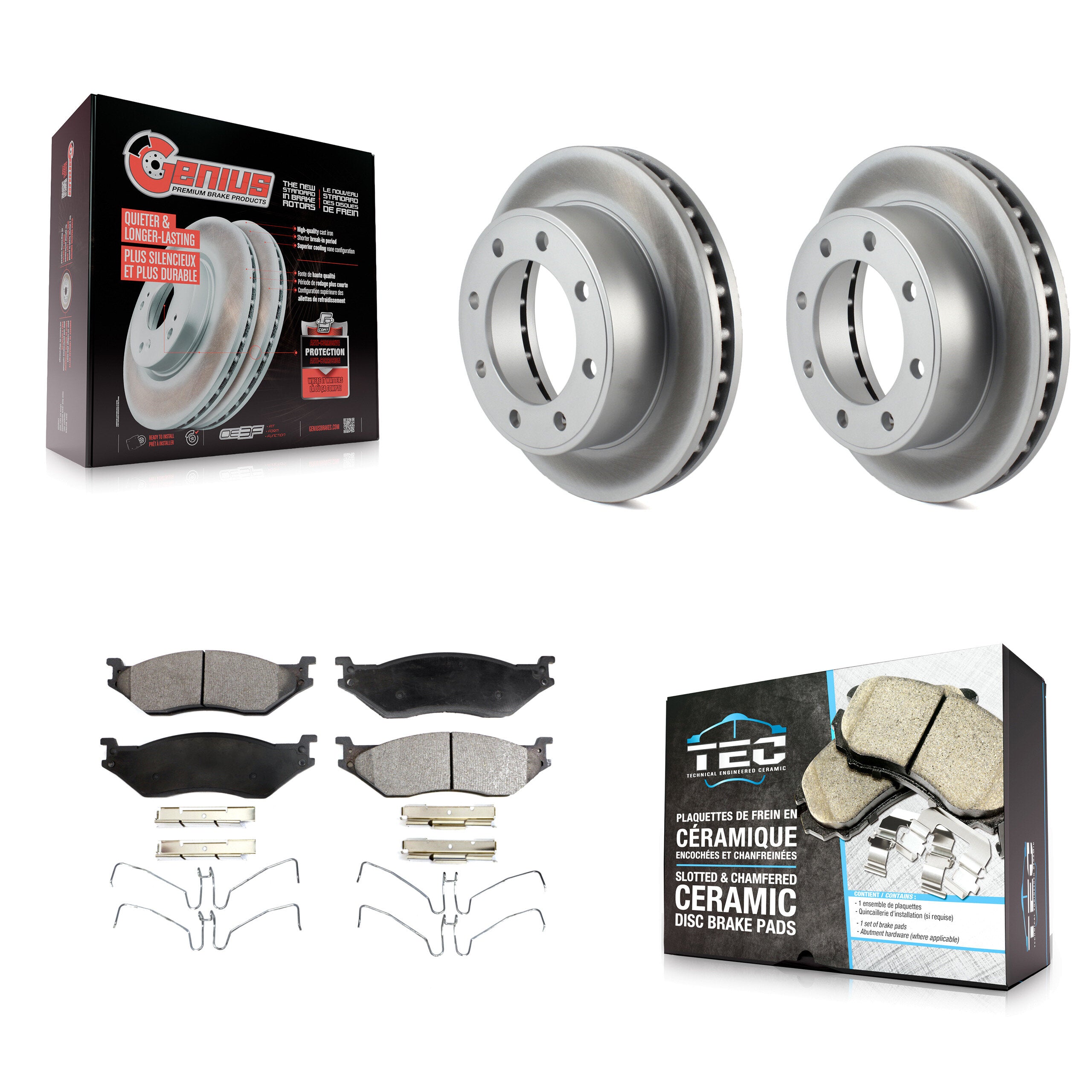 Transit Auto KGT-100084 Disc Brake Kit for 1999-2004 Ford F-450 Super Duty, Ford F-550 Super Duty - Front