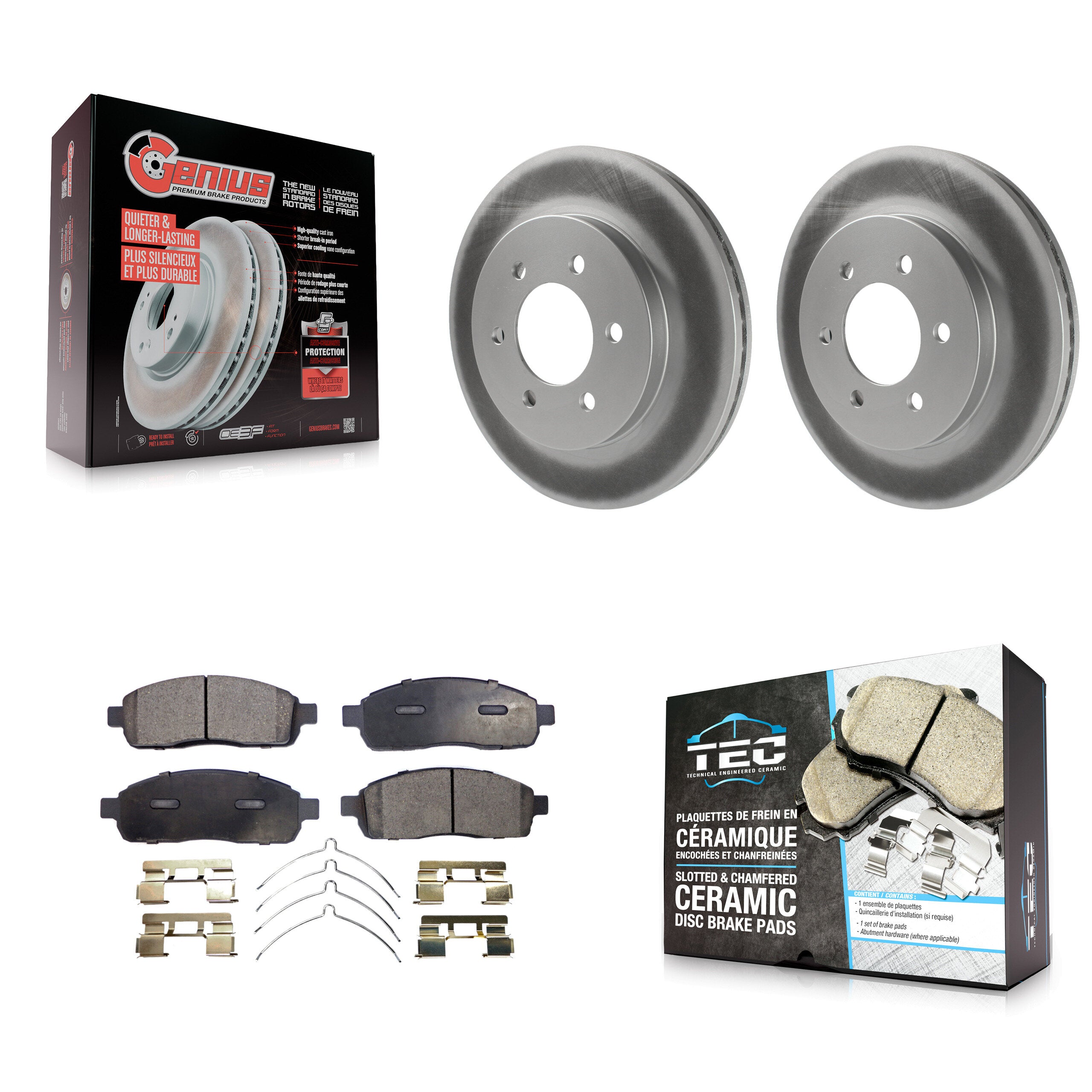 Transit Auto KGT-100092 Disc Brake Kit for 2004-2008 Lincoln Mark LT, Ford F-150 - Front