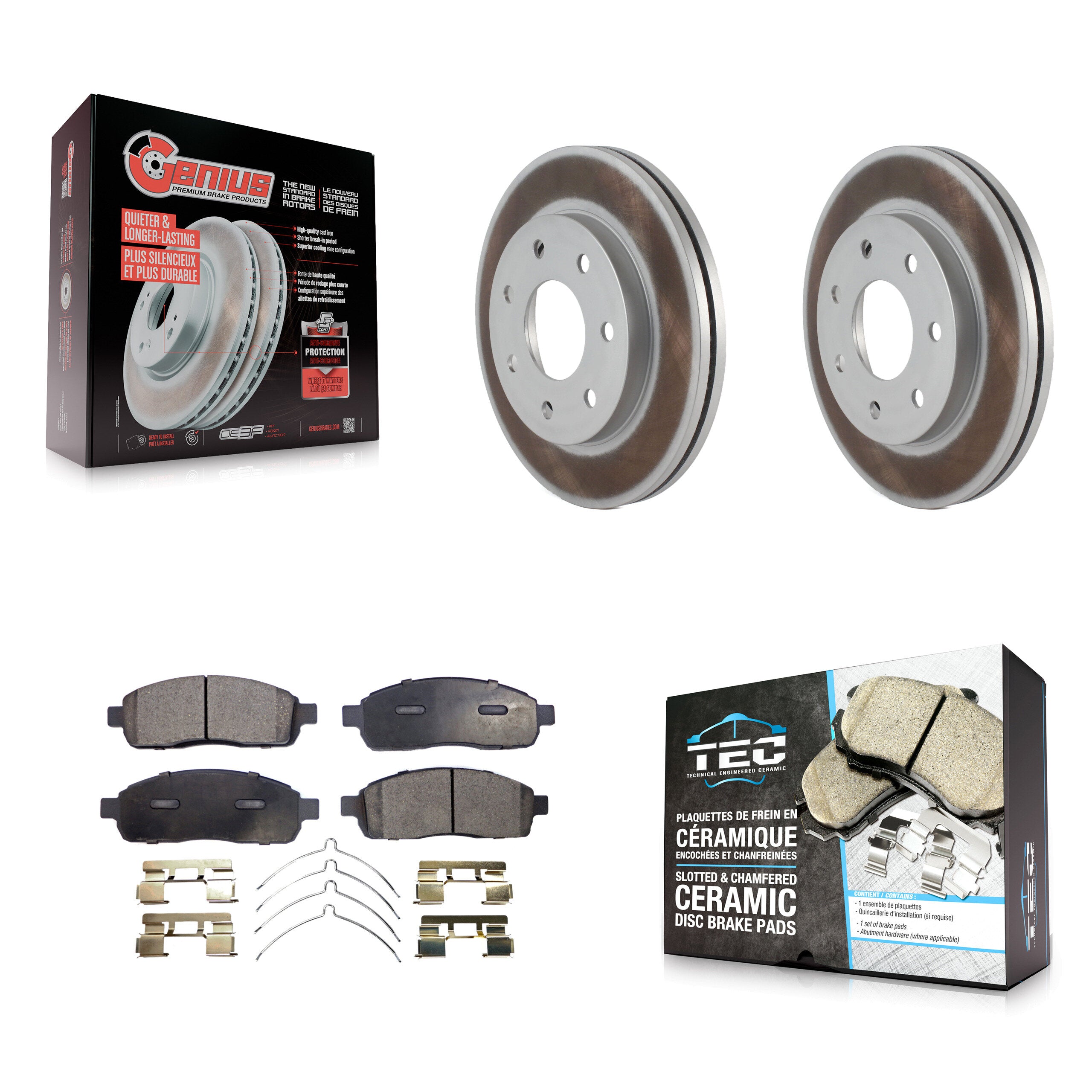 Transit Auto KGT-100093 Disc Brake Kit for 2004-2008 Lincoln Mark LT, Ford F-150 - Front