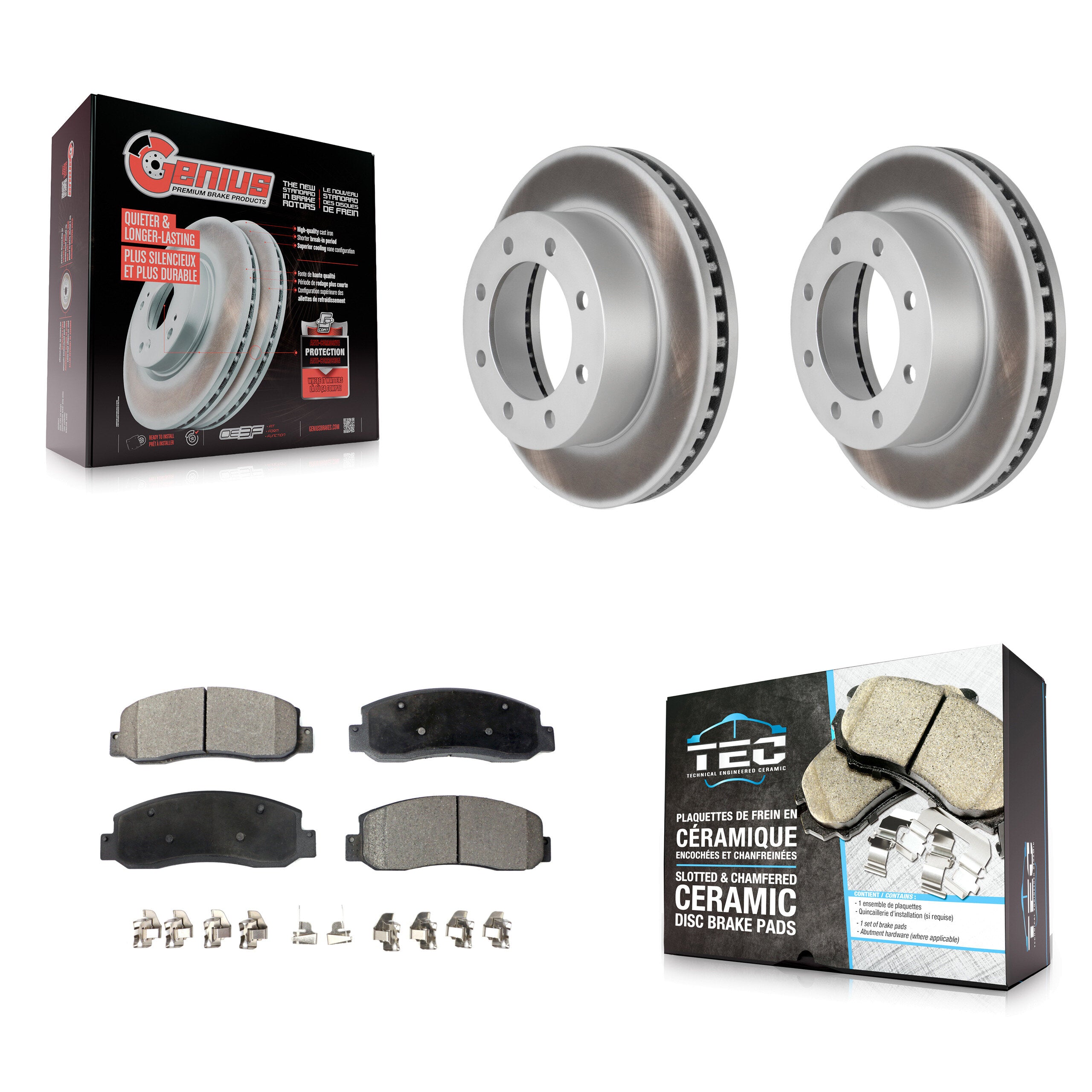 Transit Auto KGT-100097 Disc Brake Kit for 2005-2009 Ford F-250 Super Duty, Ford F-350 Super Duty - Front
