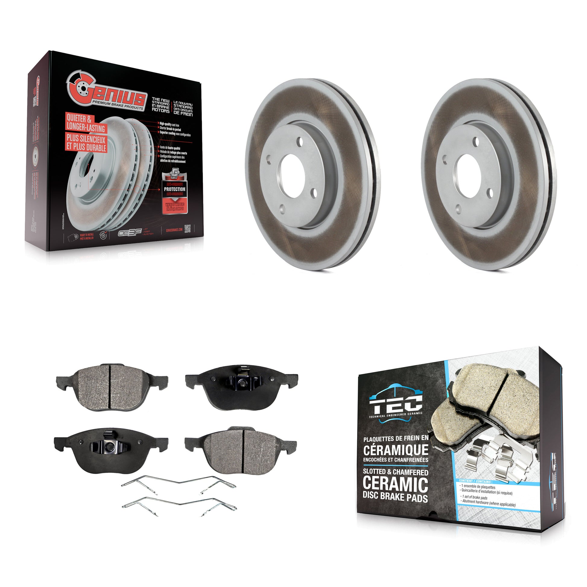 Transit Auto KGT-100104 Disc Brake Kit for 2005-2007 Ford Focus - Front