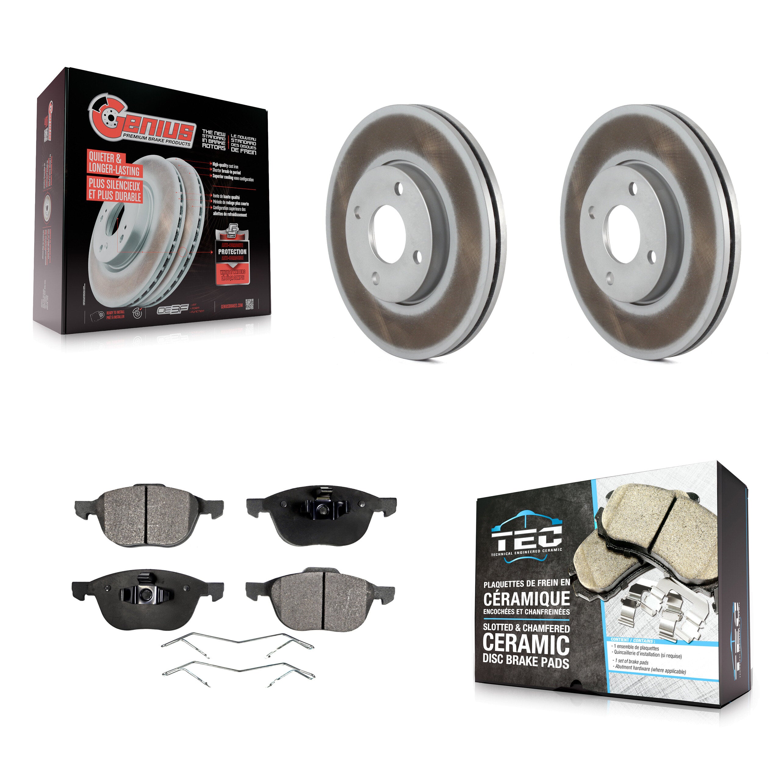 Transit Auto KGT-100104 Disc Brake Kit for 2005-2007 Ford Focus - Front