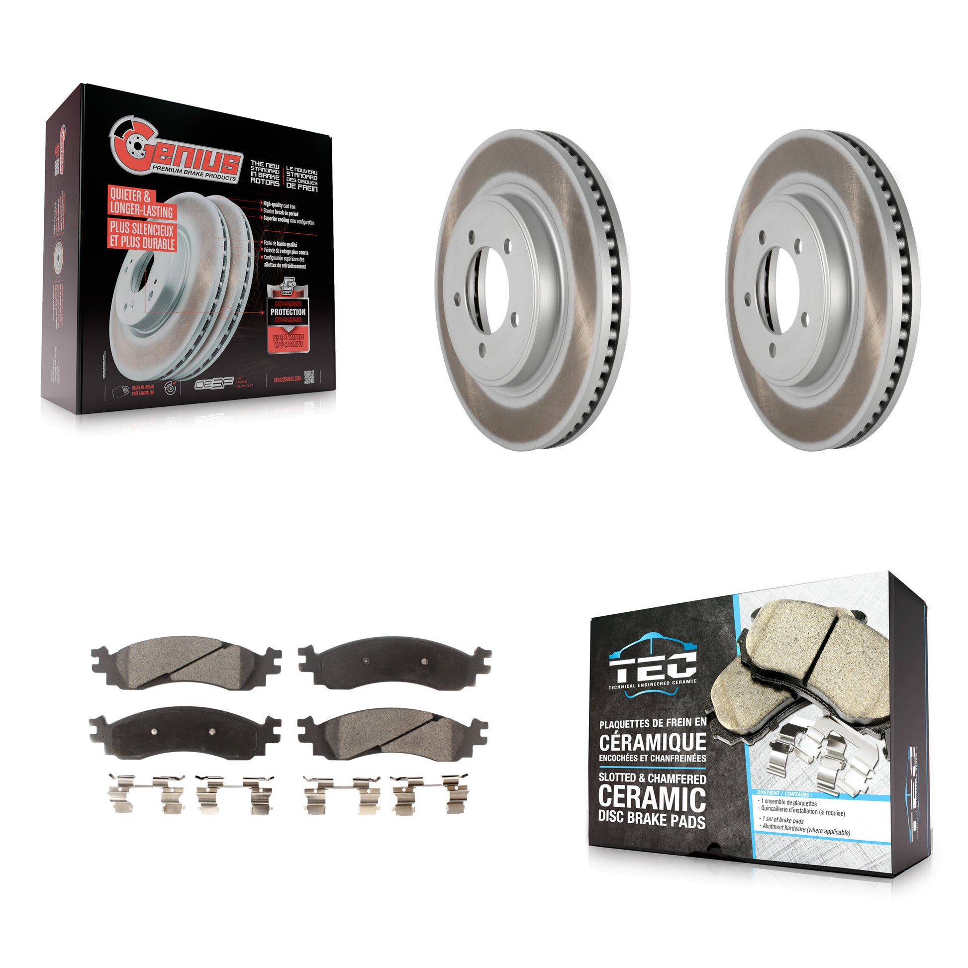 Transit Auto KGT-100107 Disc Brake Kit for 2006-2010 Ford Explorer Sport Trac, Ford Explorer, Mercury Mountaineer - Front