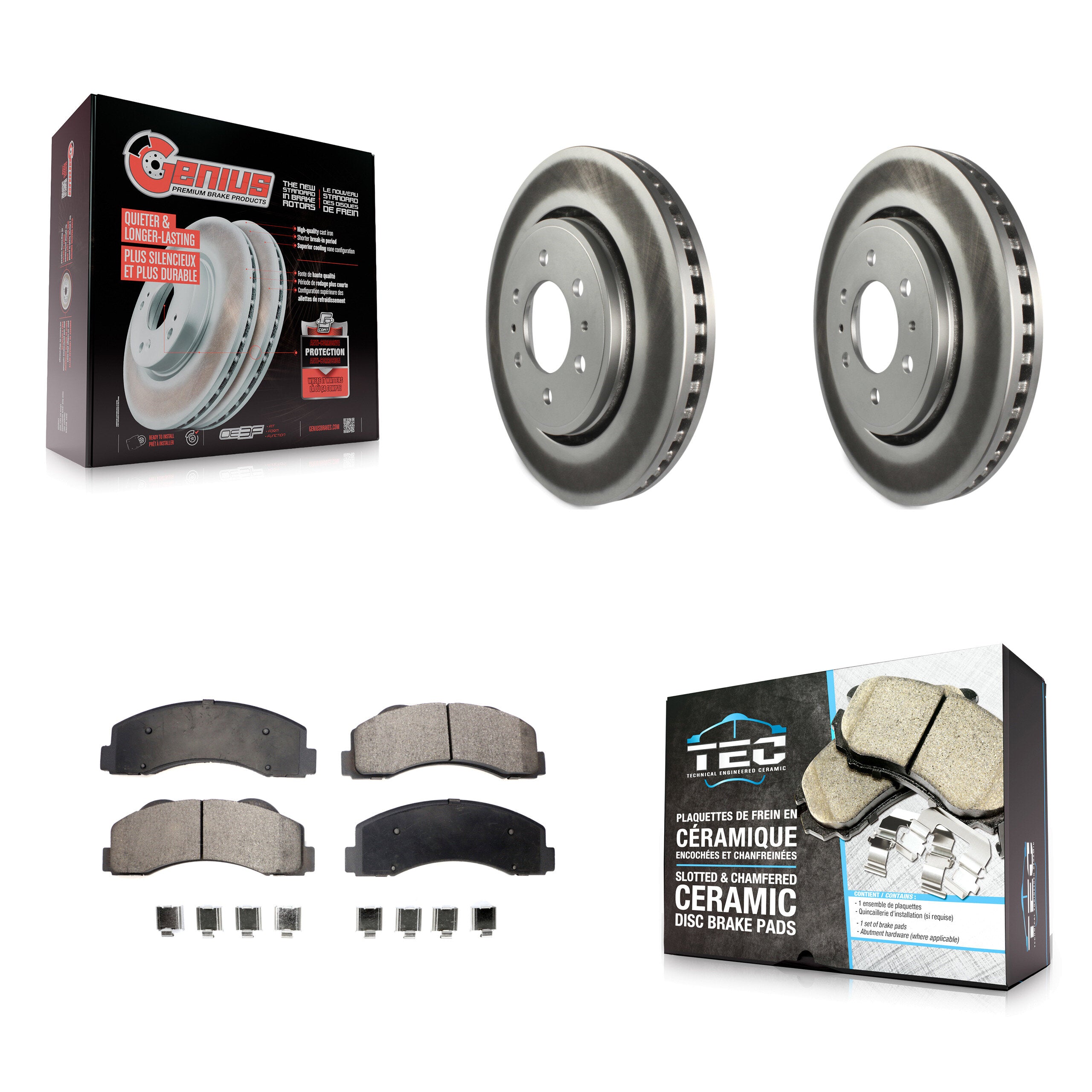 Transit Auto KGT-100110 Disc Brake Kit for 2010-2017 Ford F-150, Ford Expedition, Lincoln Navigator - Front