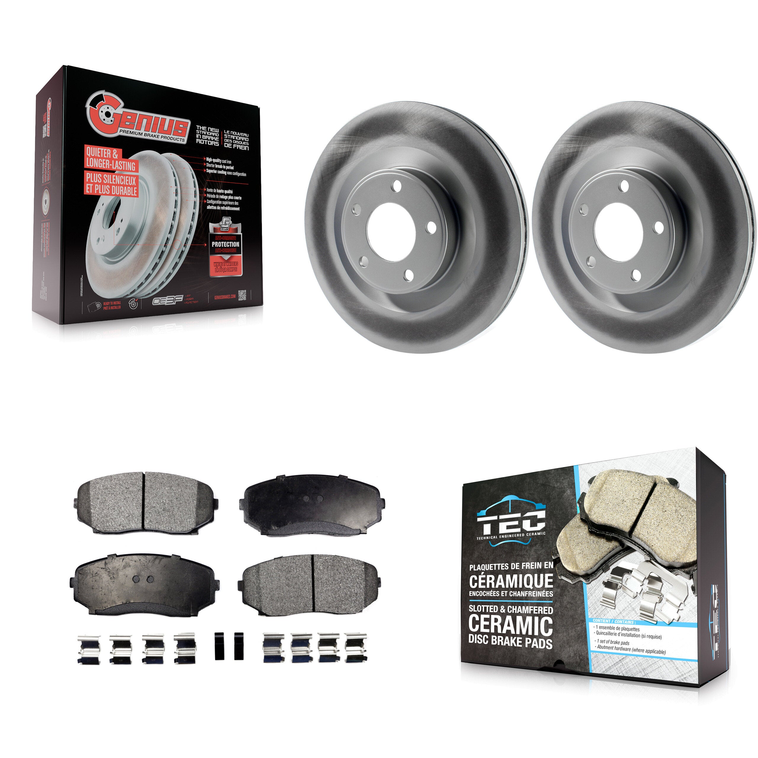 Transit Auto KGT-100111 Disc Brake Kit for 2007-2015 Ford Edge, Lincoln MKX - Front