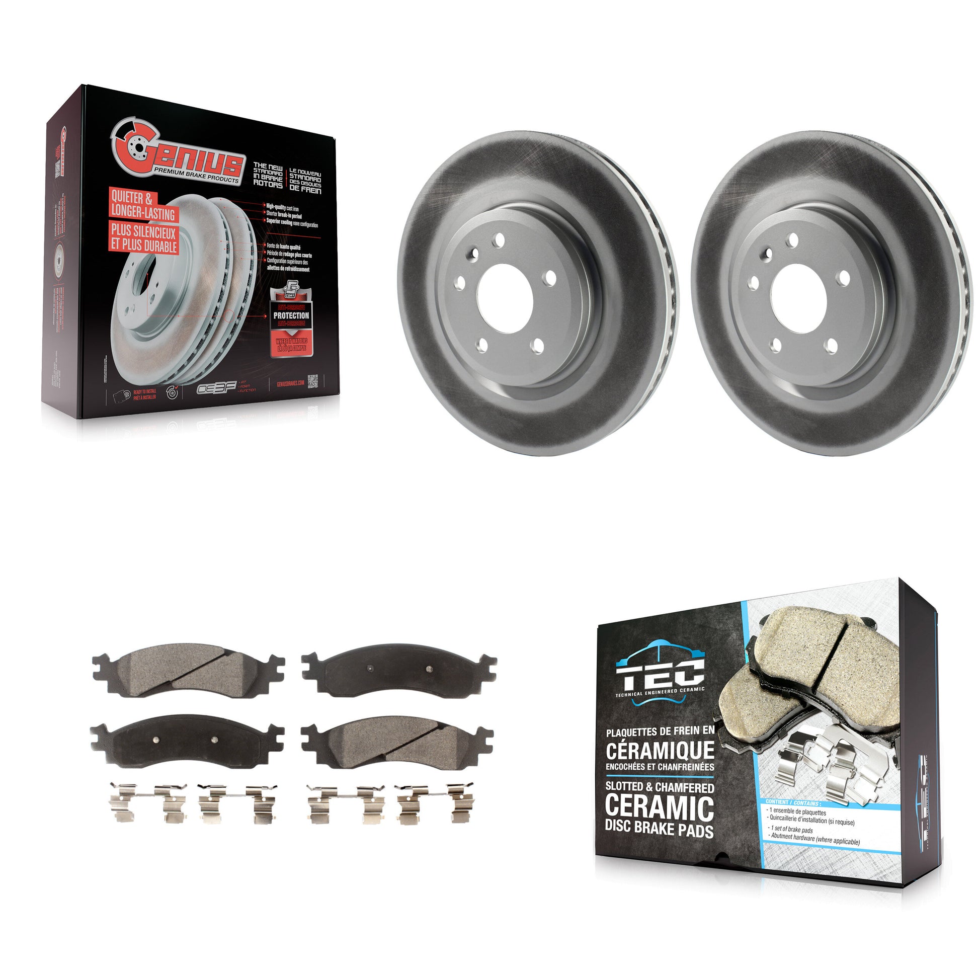Transit Auto KGT-100117 Disc Brake Kit for 2010-2012 Ford Taurus - Front