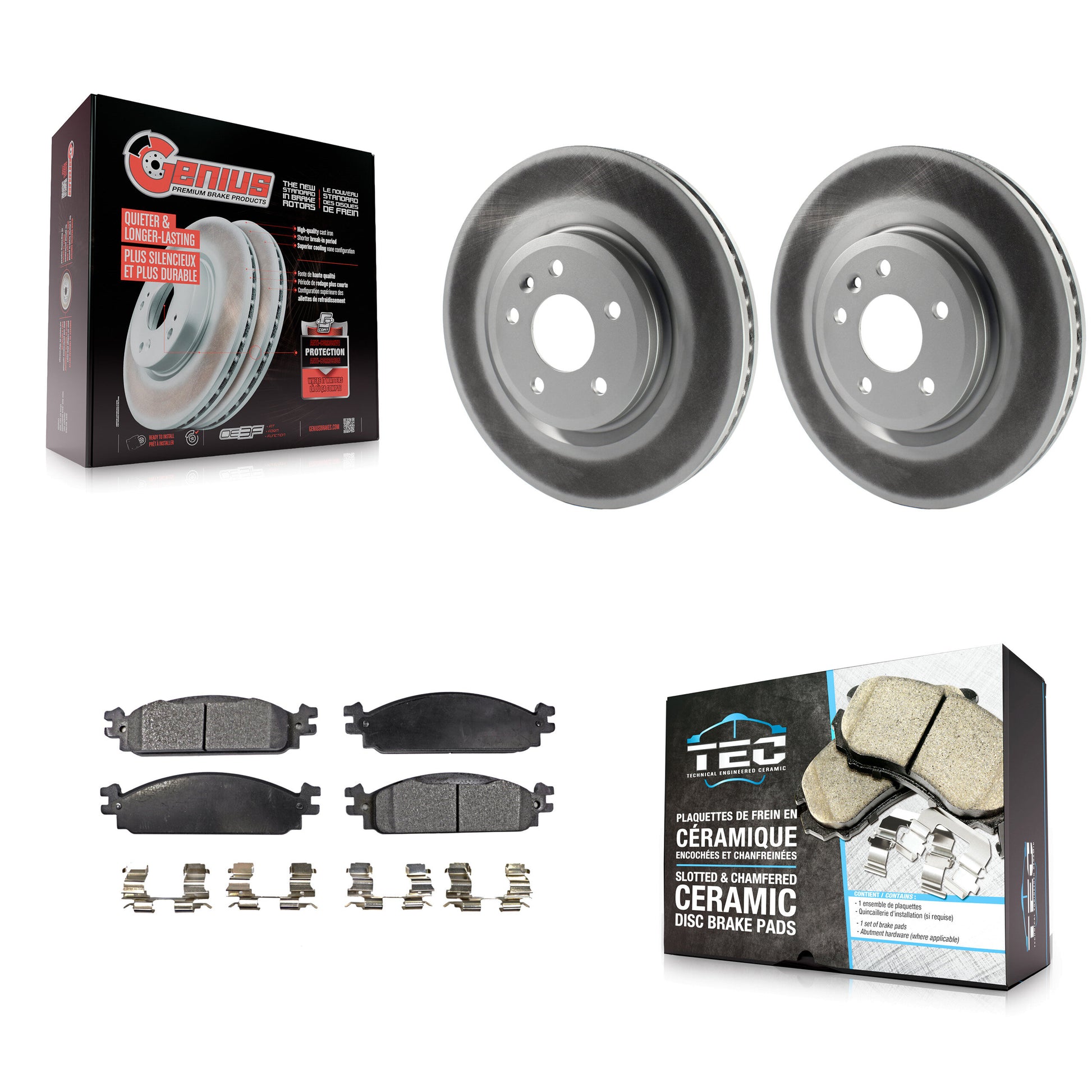 Transit Auto KGT-100118 Disc Brake Kit for 2009-2010 Lincoln MKS - Front