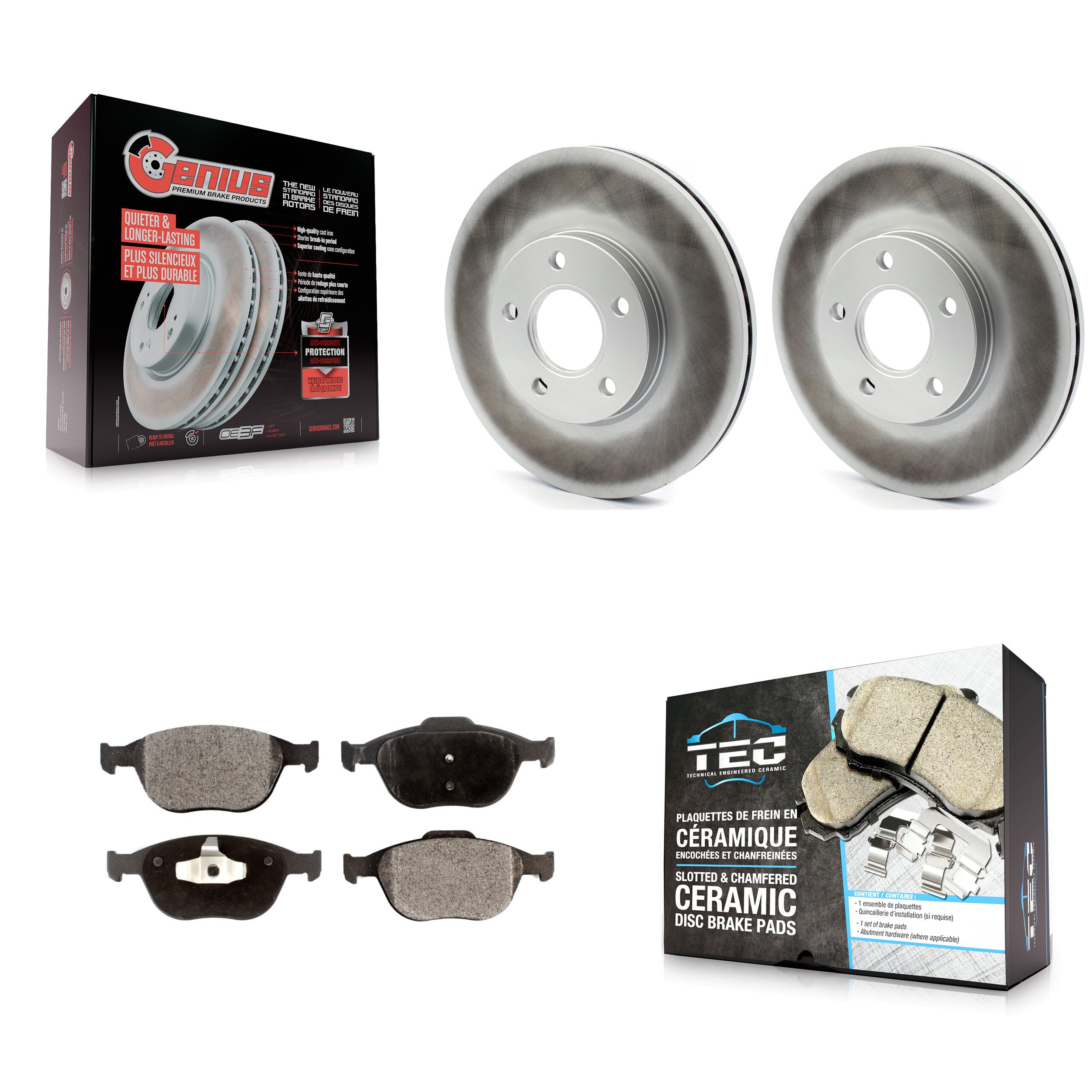 Transit Auto KGT-100121 Disc Brake Kit for 2010-2013 Ford Transit Connect - Front