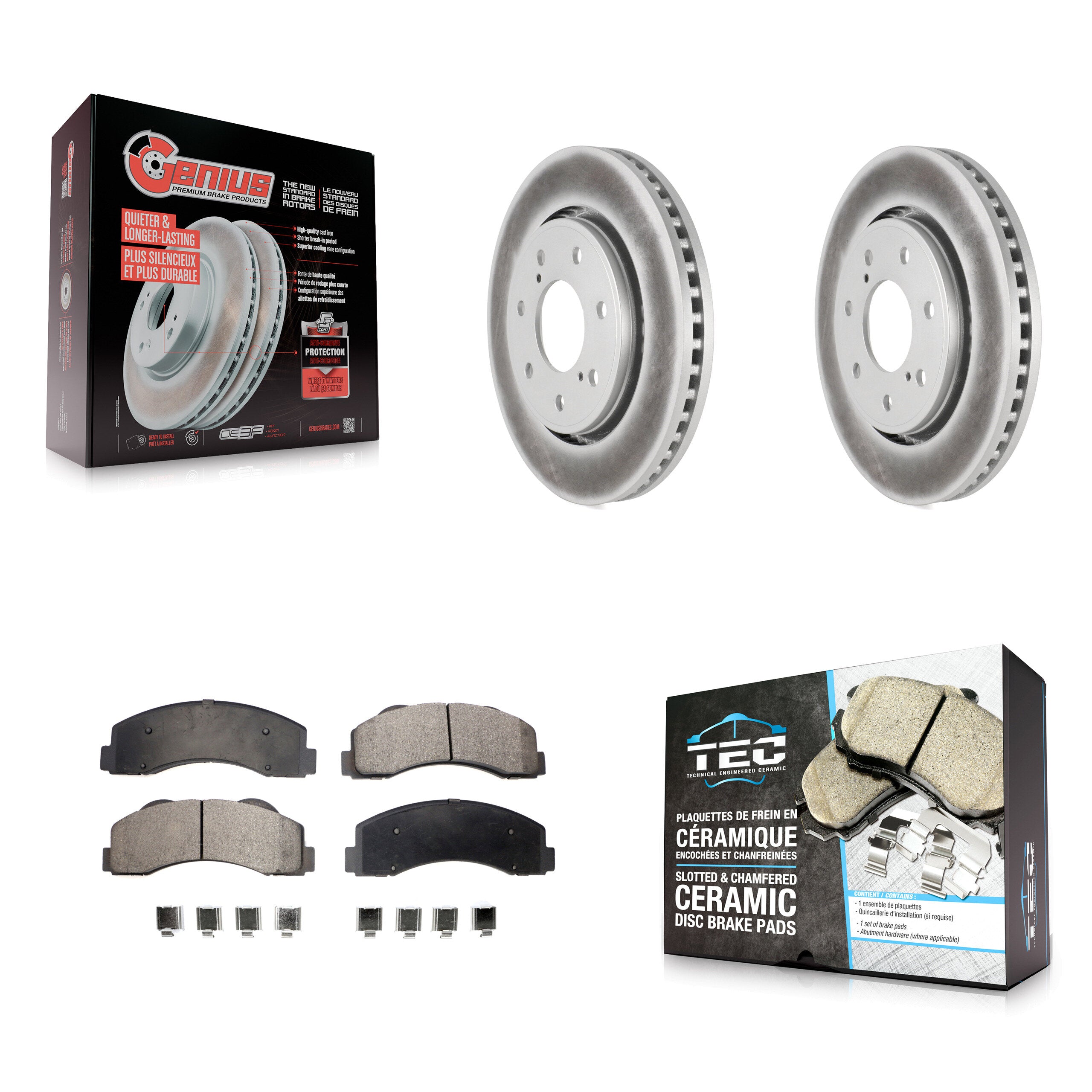 Transit Auto KGT-100122 Disc Brake Kit for 2010-2014 Ford F-150 - Front