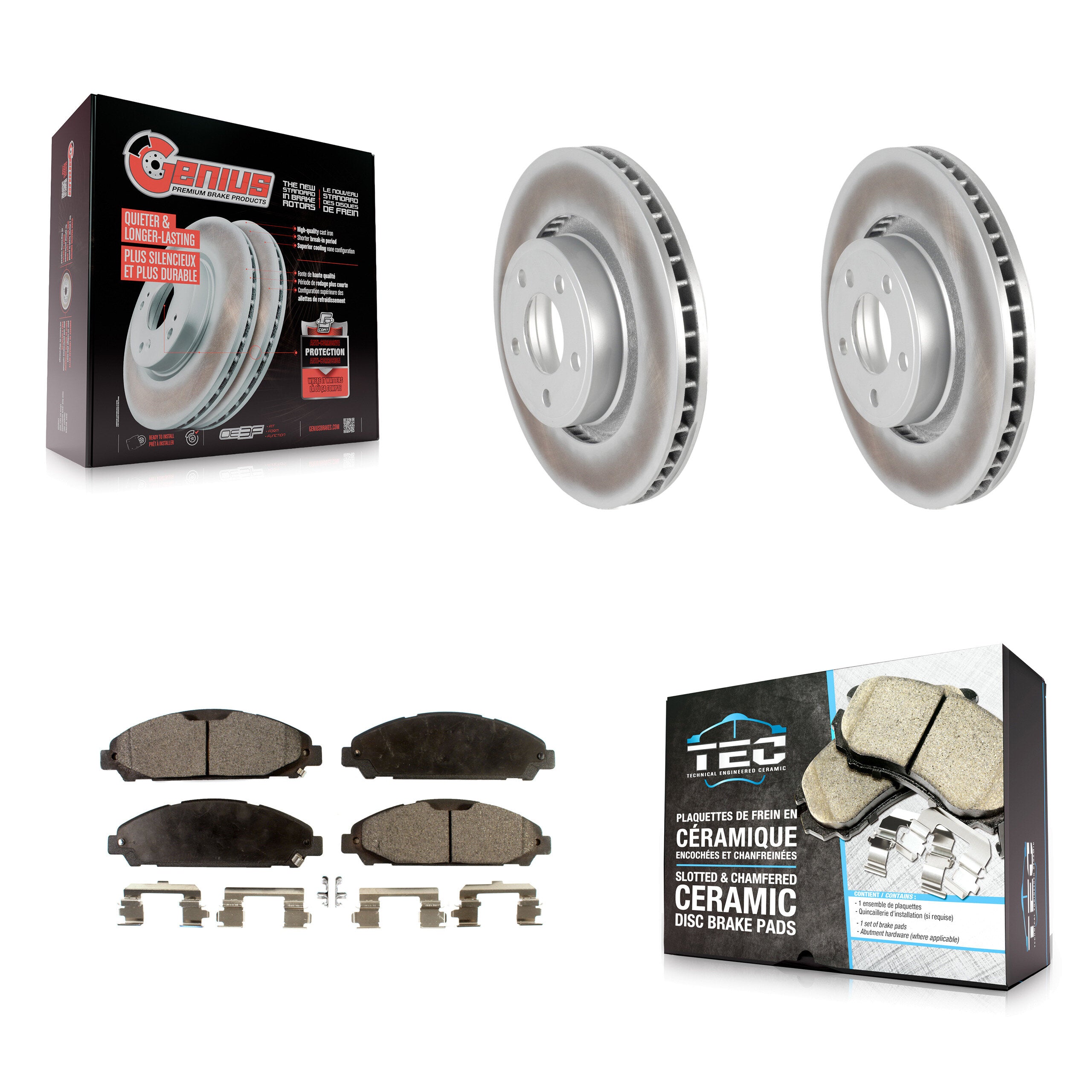 Transit Auto KGT-100131 Disc Brake Kit for 2015-2020 Ford Mustang - Front