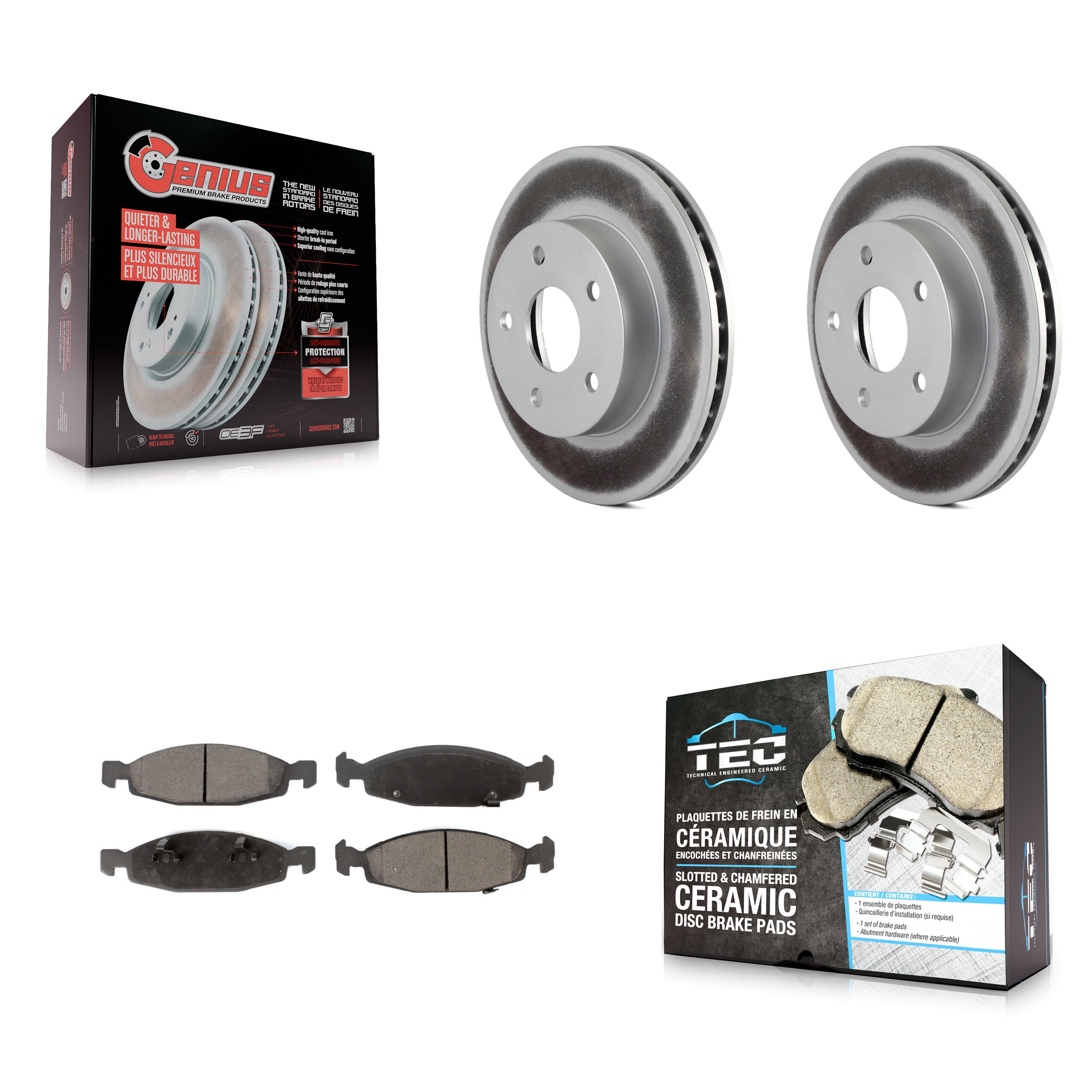 Transit Auto KGT-100141 Disc Brake Kit for 1999-2002 Jeep Grand Cherokee - Front