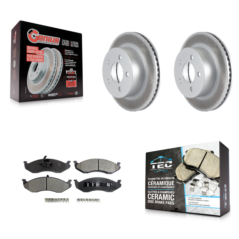 Transit Auto KGT-100146 Disc Brake Kit for 1993-2006 Jeep Cherokee, Jeep TJ and More - Front