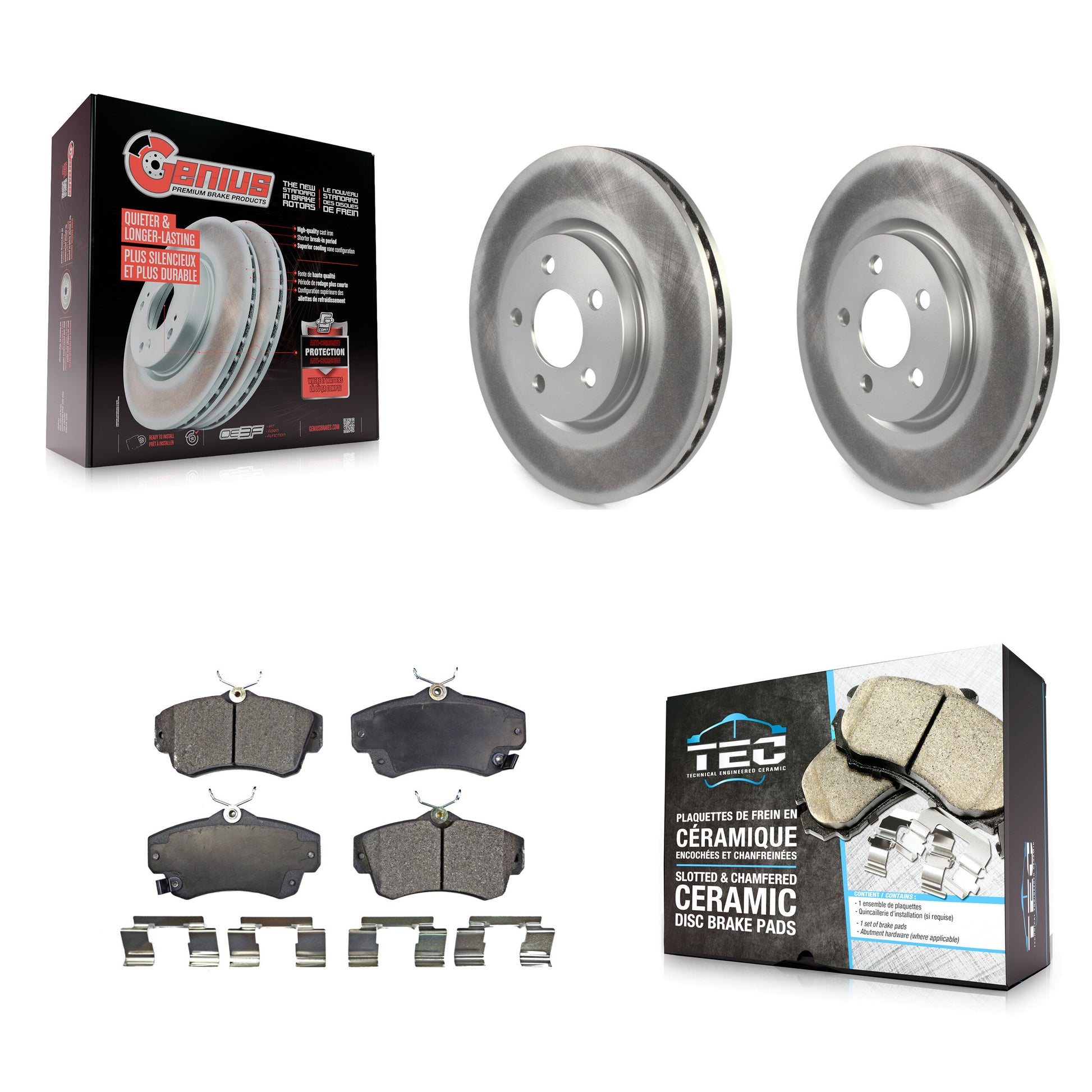 Transit Auto KGT-100148 Disc Brake Kit for 2001-2010 Chrysler PT Cruiser - Front