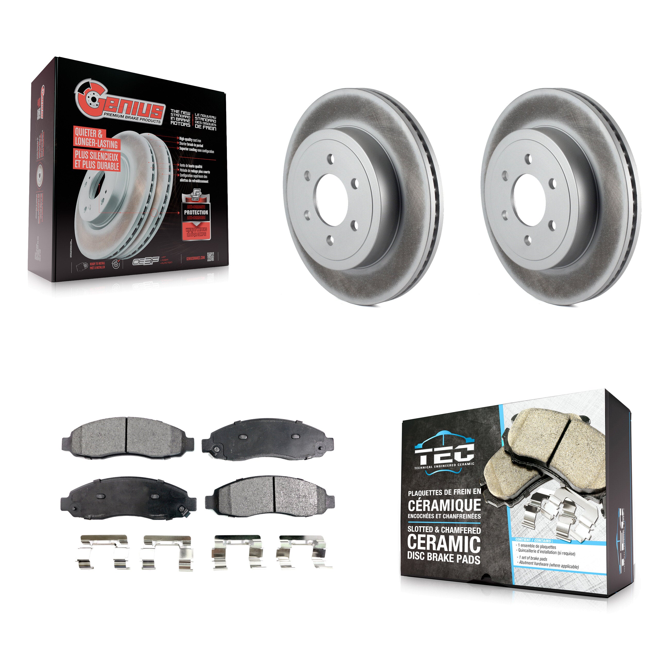 Transit Auto KGT-100157 Disc Brake Kit for 2003-2004 Dodge Dakota - Front