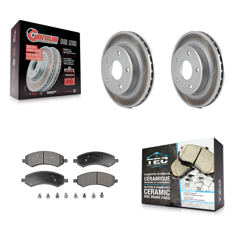 Transit Auto KGT-100162 Disc Brake Kit for 2005-2011 Ram Dakota, Mitsubishi Raider, Dodge Dakota - Front