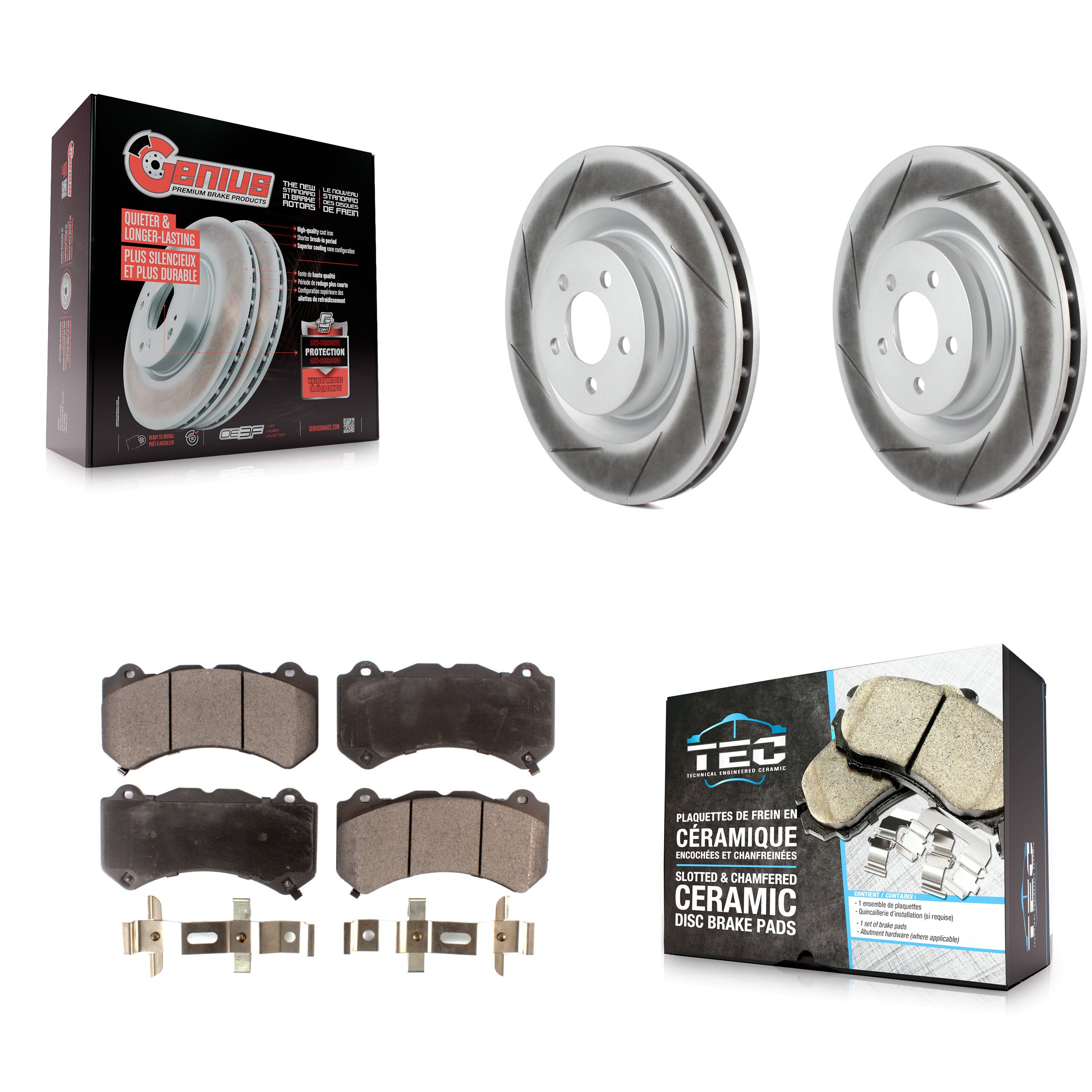 Transit Auto KGT-100165 Disc Brake Kit for 2015-2021 Dodge Charger, Dodge Challenger - Front