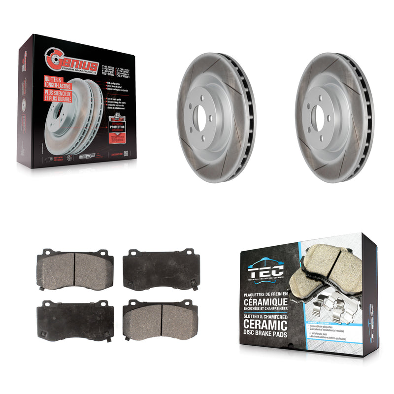 Transit Auto KGT-100173 Disc Brake Kit for 2005-2023 Dodge Challenger, Dodge Charger and More - Front