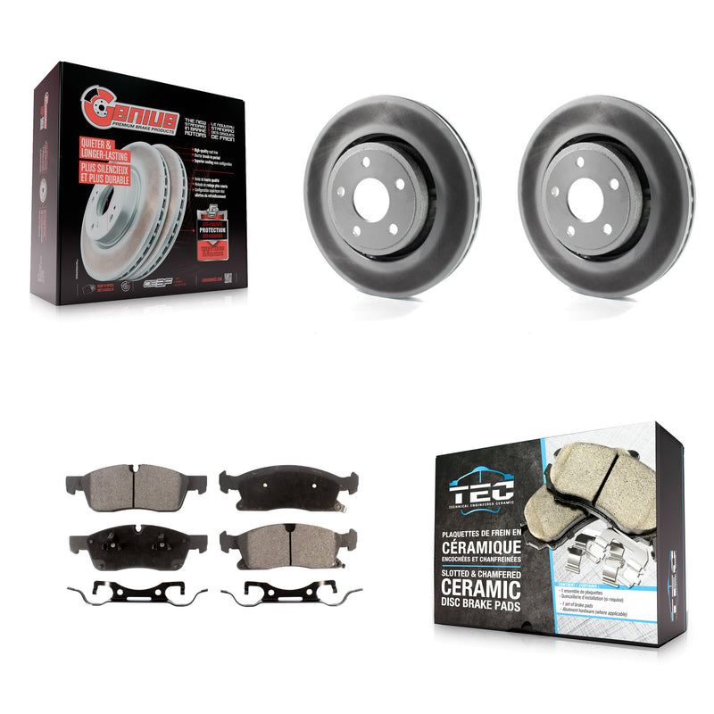 Transit Auto KGT-100179 Disc Brake Kit for 2011-2024 Jeep Grand Cherokee WK, Dodge Durango, Jeep Grand Cherokee - Front