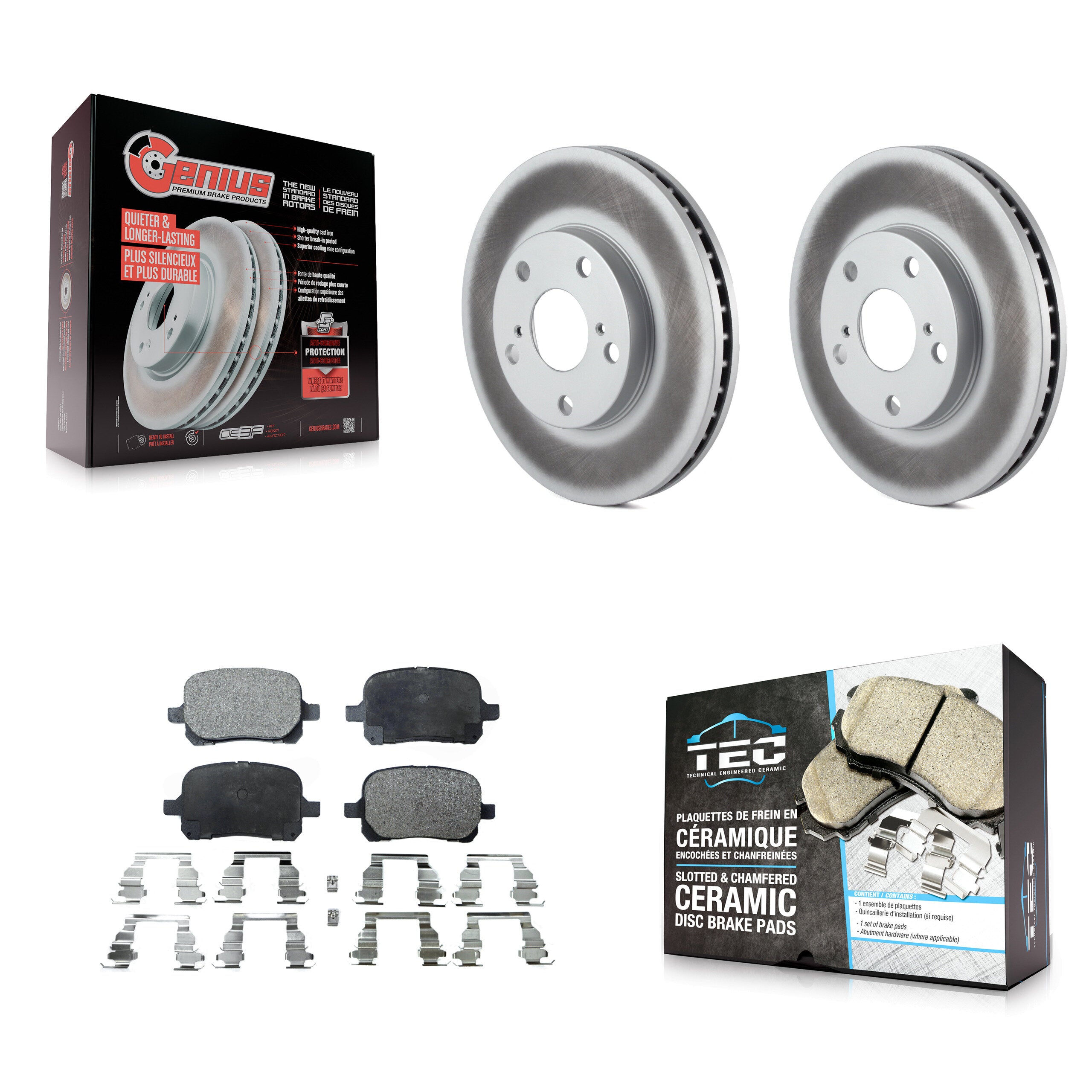 Transit Auto KGT-100196 Disc Brake Kit for 1997-2004 Toyota Avalon, Toyota Solara and More - Front