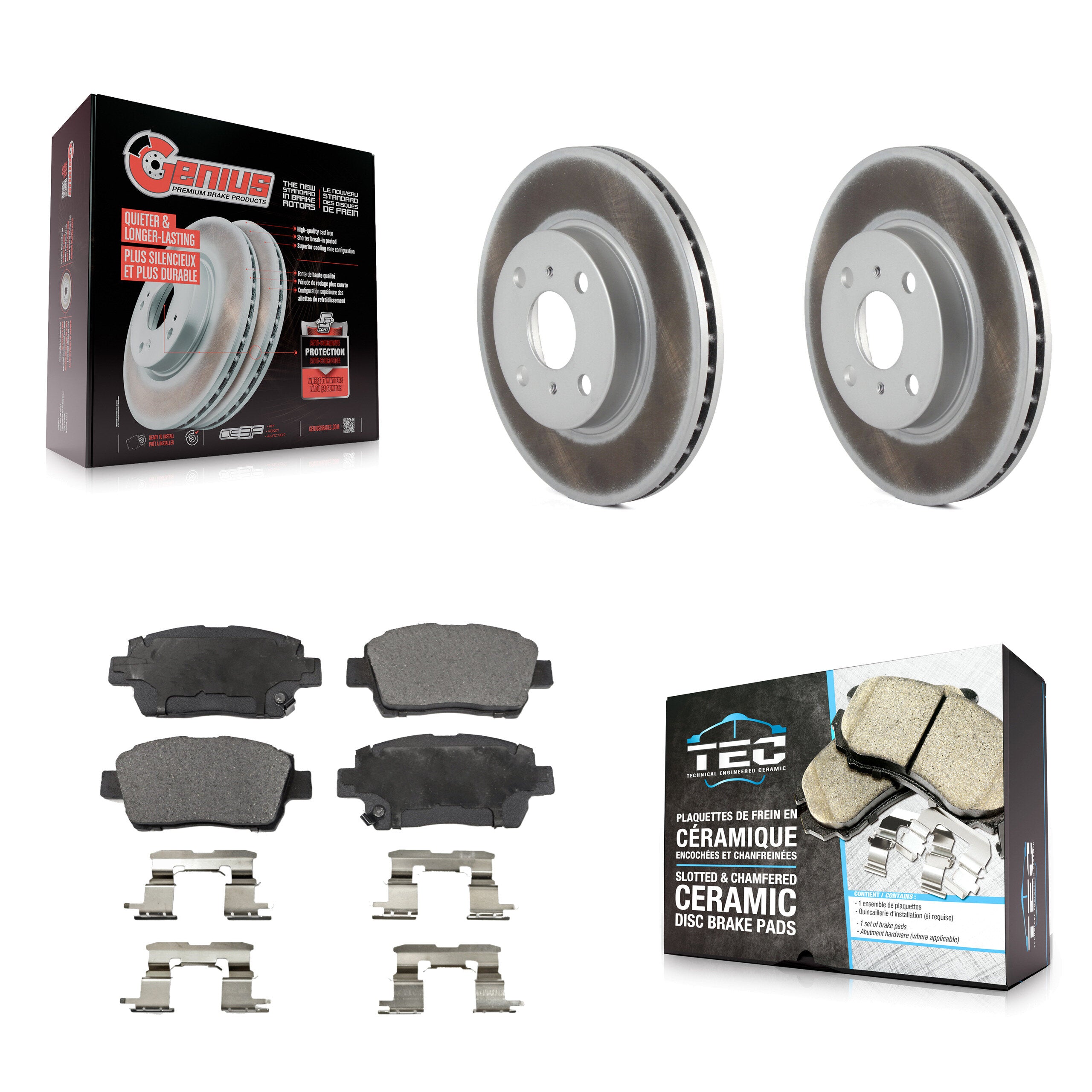 Transit Auto KGT-100202 Disc Brake Kit for 2001-2003 Toyota Prius - Front