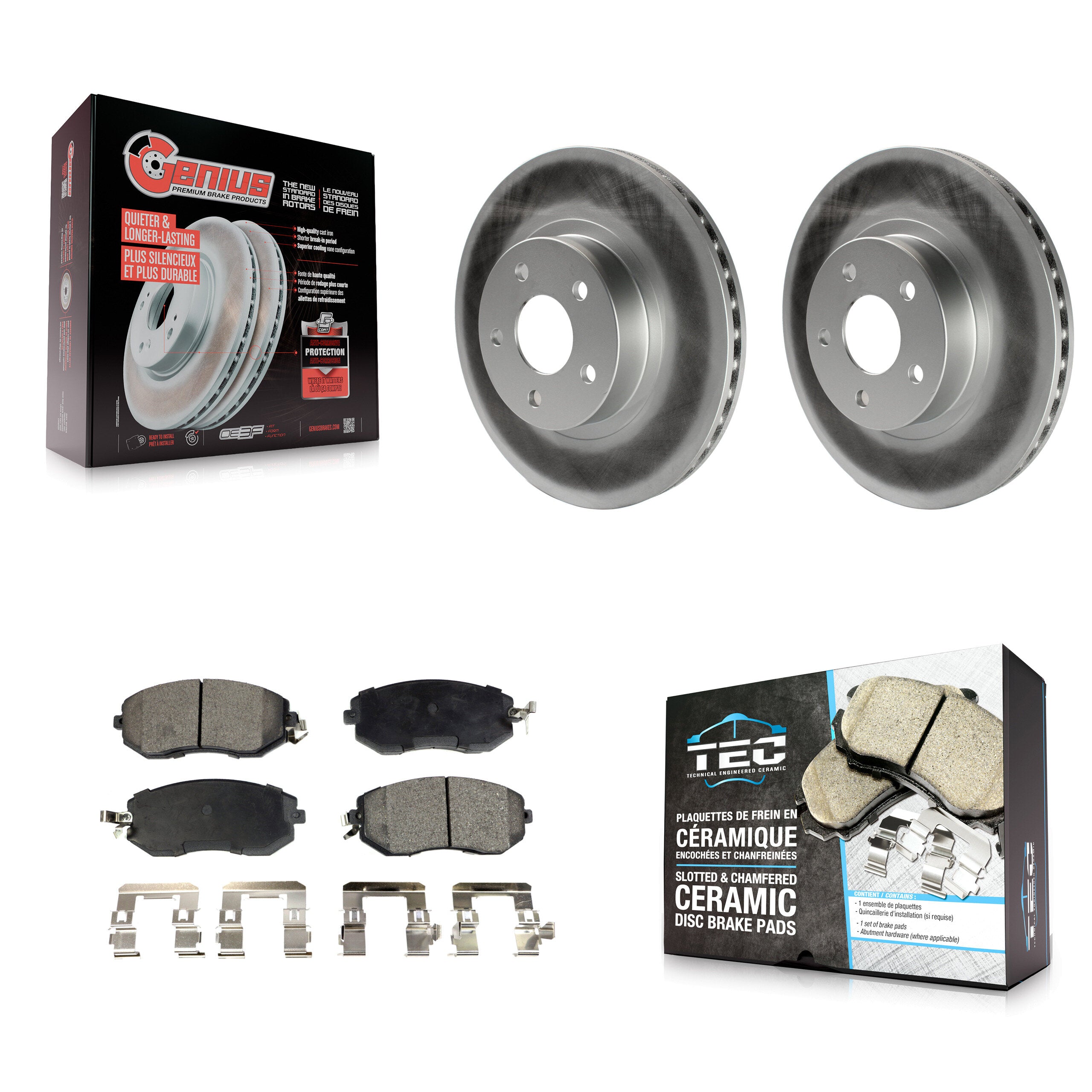 Transit Auto KGT-100209 Disc Brake Kit for 2011-2016 Subaru Impreza, Scion FR-S, Subaru BRZ - Front