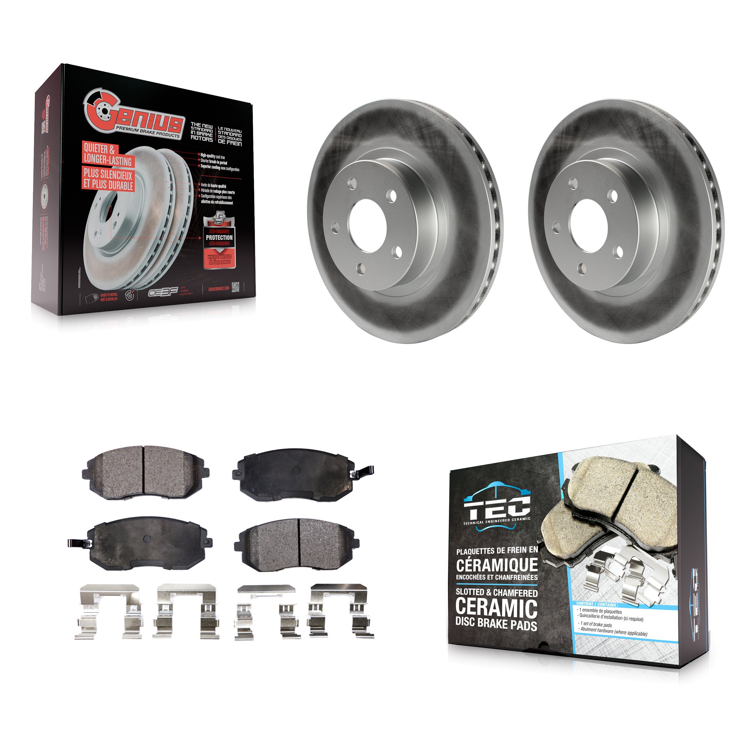Transit Auto KGT-100211 Disc Brake Kit for 2002-2010 Subaru Impreza, Saab 9-2X, Subaru Legacy - Front