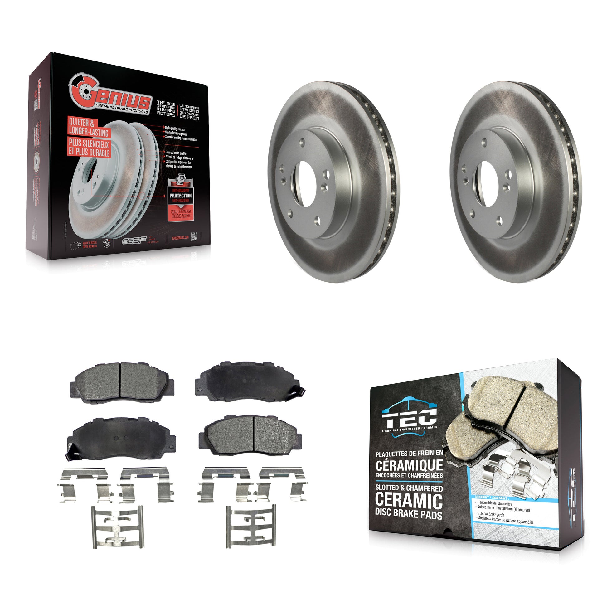 Transit Auto KGT-100217 Disc Brake Kit for 1998-2002 Honda Accord - Front