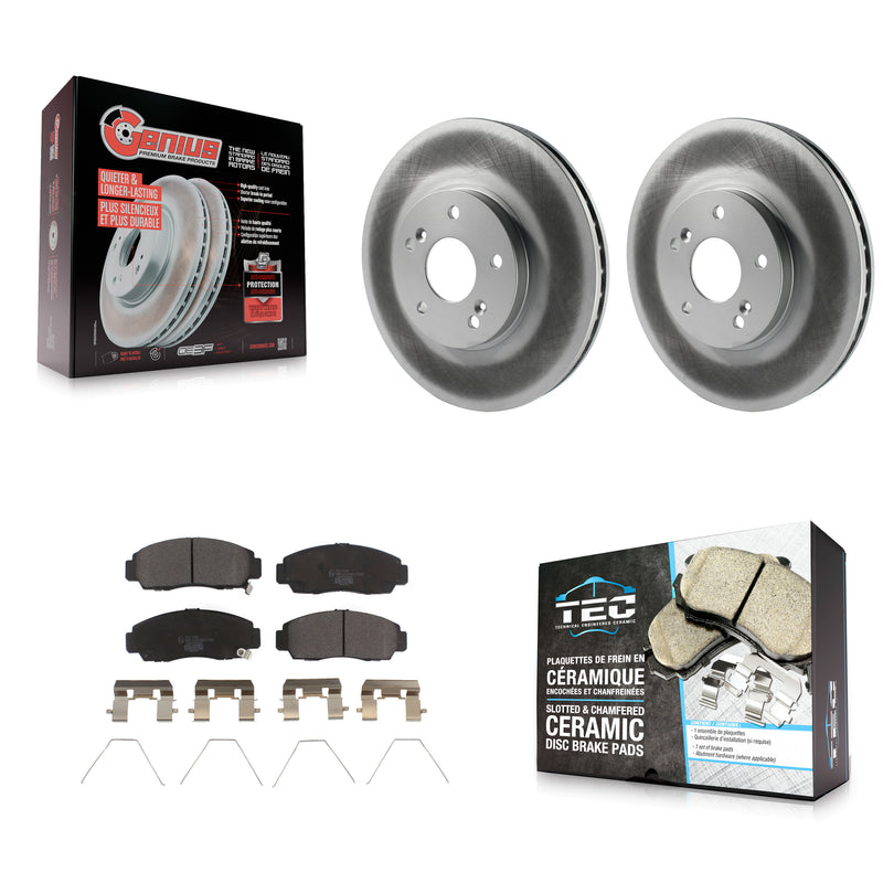 Transit Auto KGT-100226 Disc Brake Kit for 2010-2014 Honda Accord, Acura TSX - Front