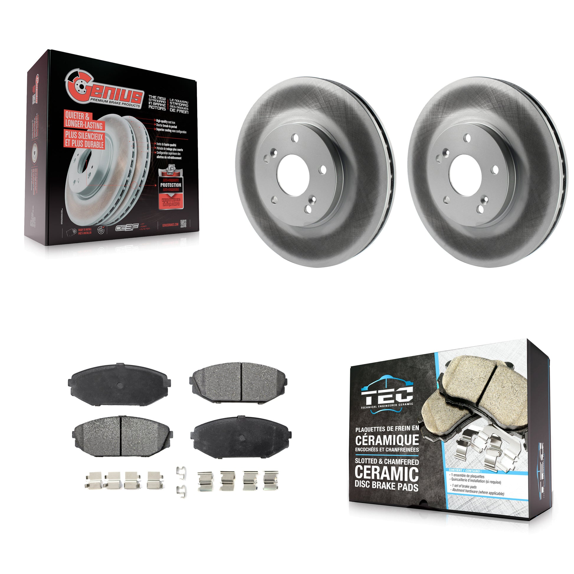 Transit Auto KGT-100228 Disc Brake Kit for 1999-2004 Acura MDX, Honda Odyssey - Front