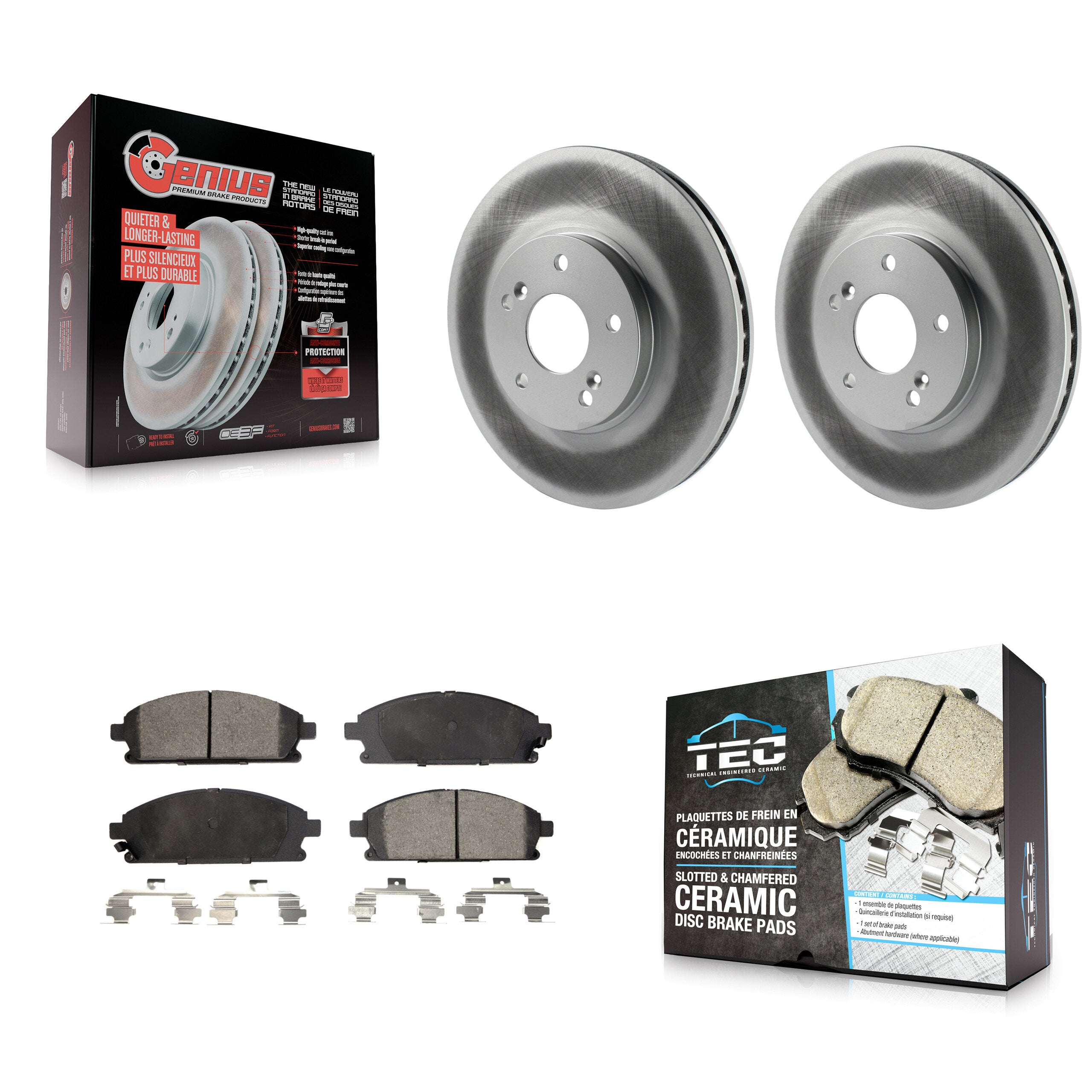 Transit Auto KGT-100229 Disc Brake Kit for 2003-2006 Acura MDX - Front