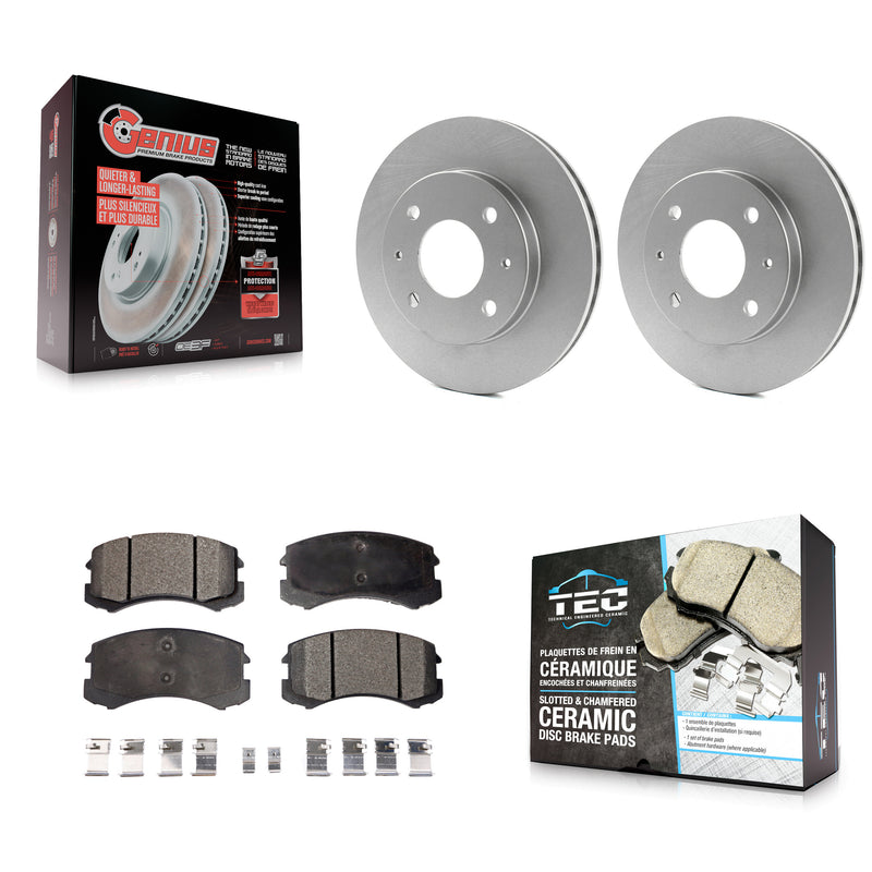 Transit Auto KGT-100234 Disc Brake Kit for 2002-2007 Mitsubishi Lancer - Front