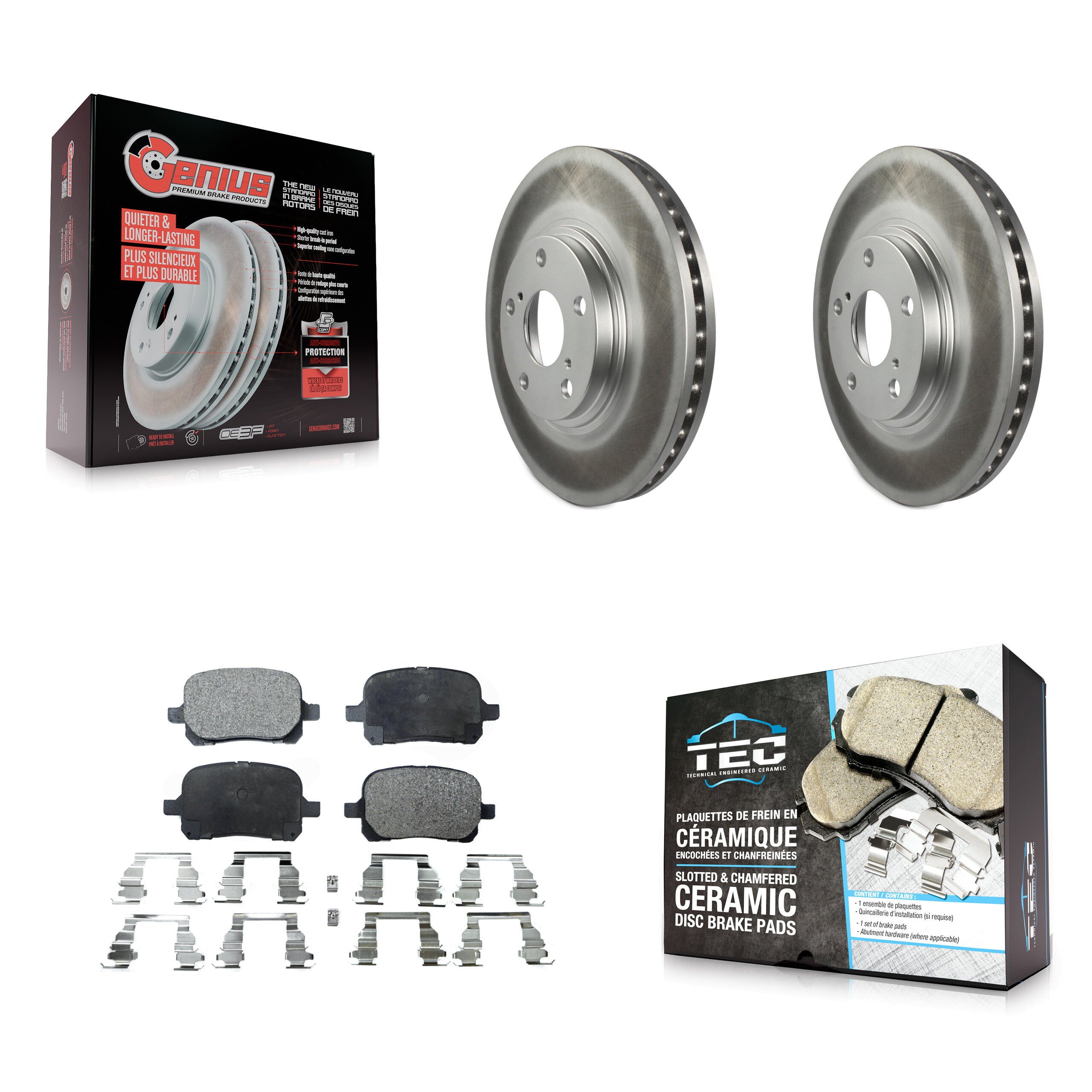 Transit Auto KGT-100237 Disc Brake Kit for 1999-2001 Lexus RX300 - Front