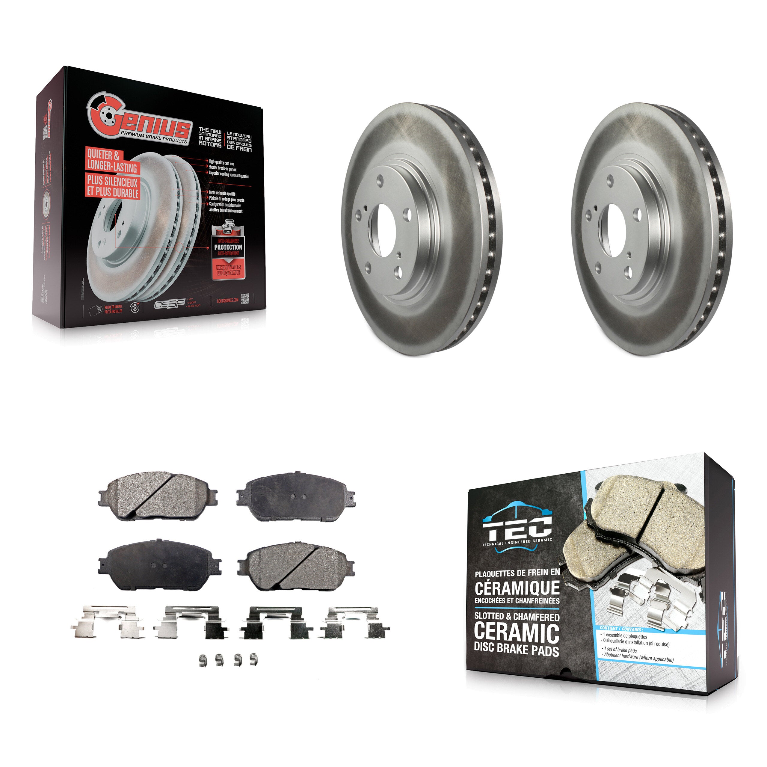 Transit Auto KGT-100238 Disc Brake Kit for 2004-2006 Lexus ES330 - Front