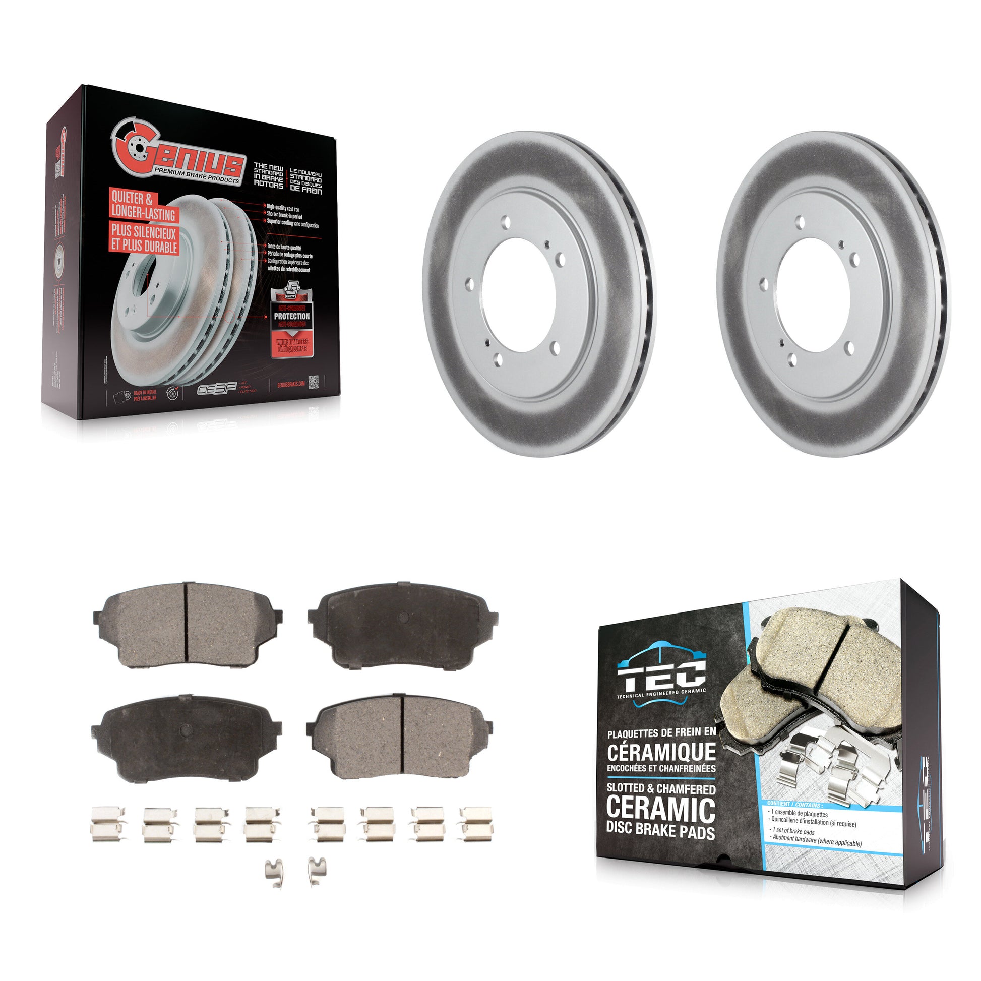 Transit Auto KGT-100240 Disc Brake Kit for 2004-2006 Suzuki XL-7, Suzuki Grand Vitara - Front